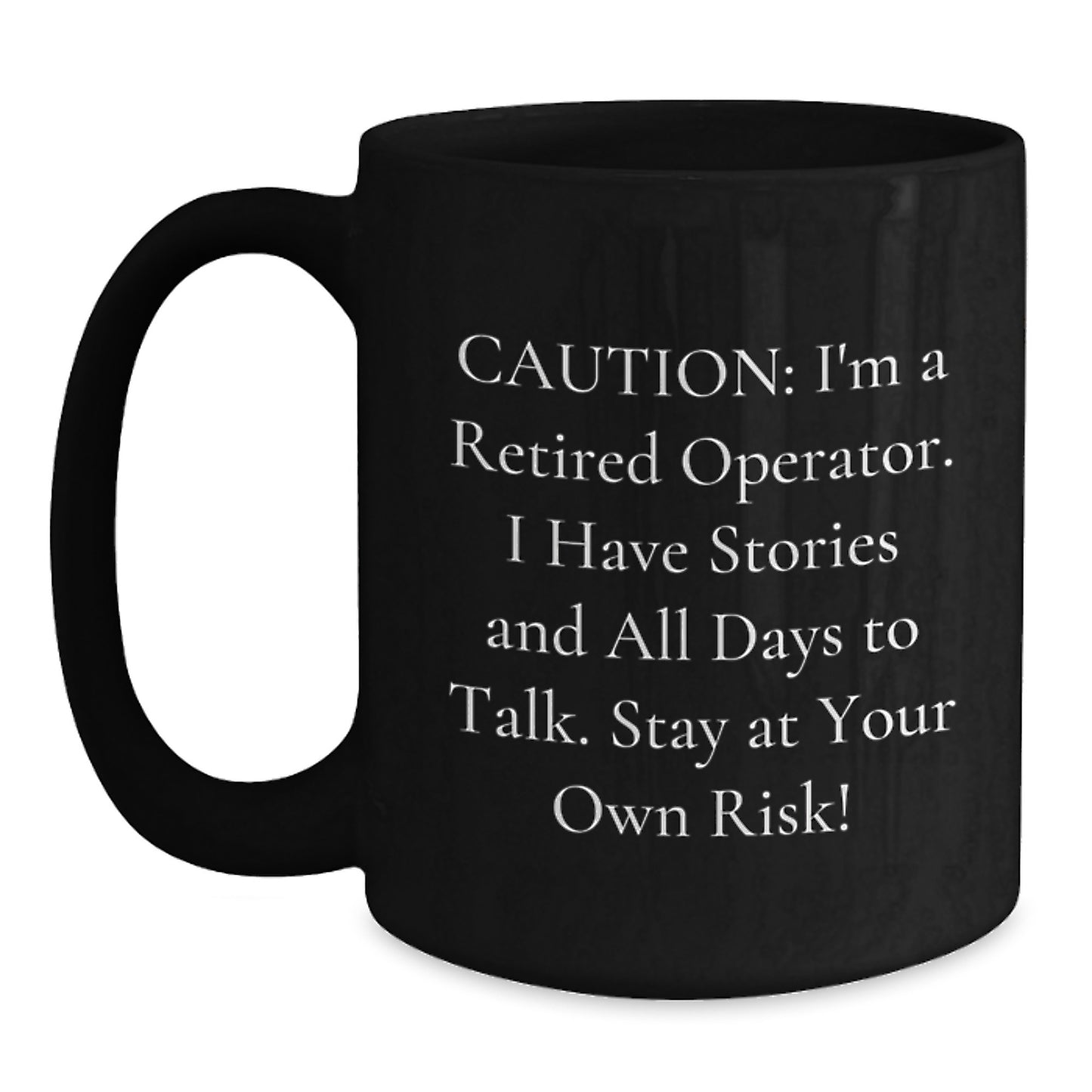 Funny Operator Gifts for Men, Unique Black Coffee Mug for Operator Enthusiasts, Christmas Unique Gifts from Friends to Operator - Main