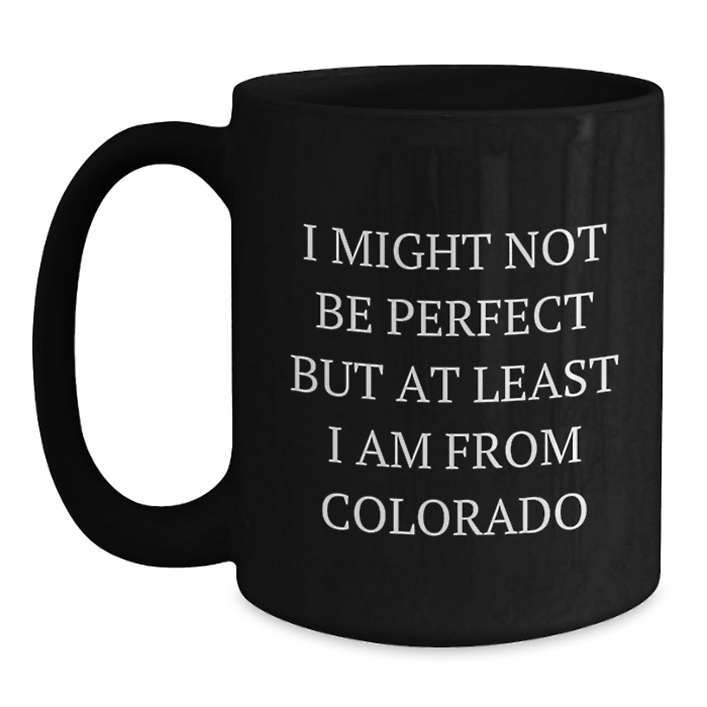 Colorado Christmas Mugs Funny Quote Gifts from Friends to Colorado Lovers Black Coffee Mug - Main