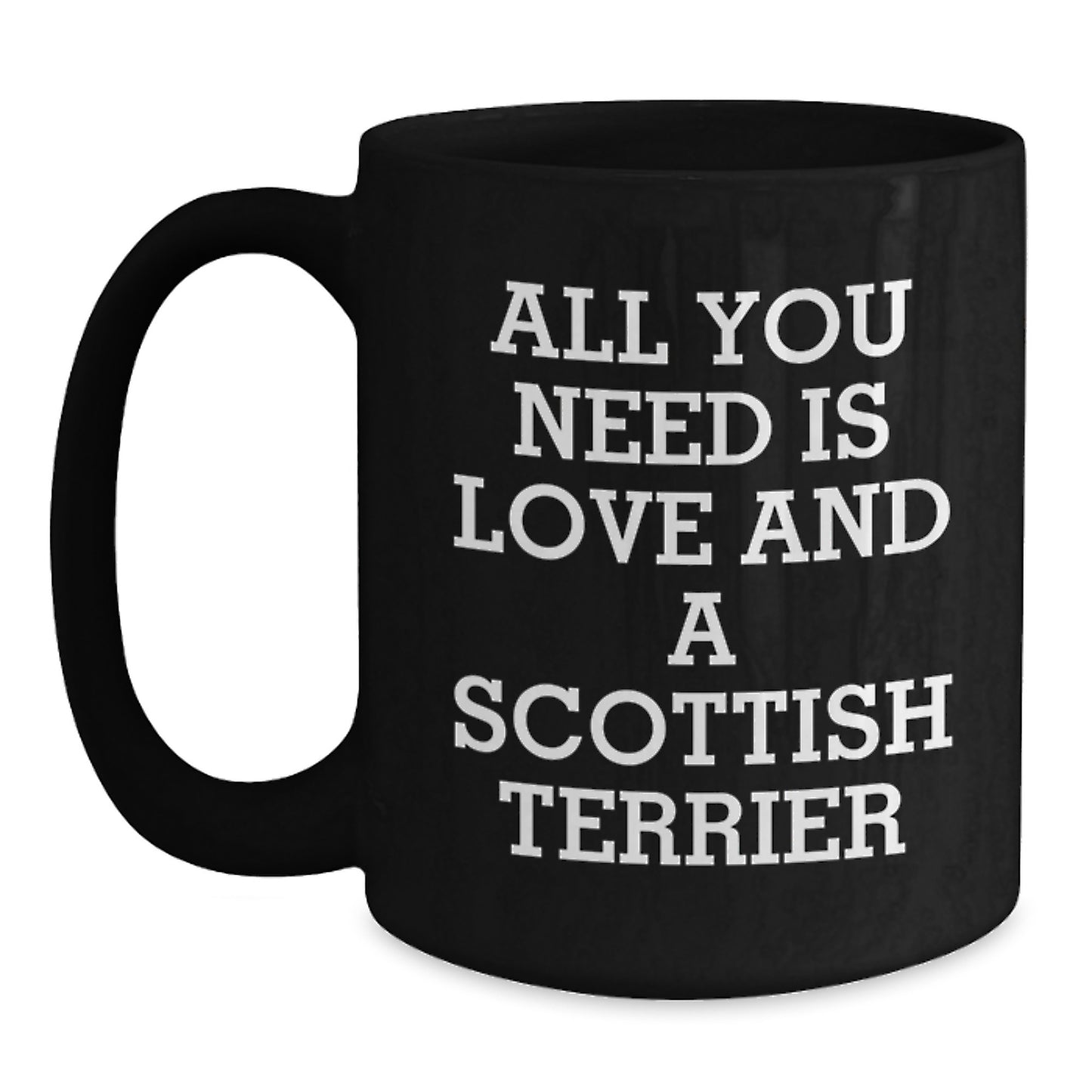 Funny Scottish Terrier Dog Gifts from Men to Family, Unique Black Coffee Mugs for Scottish Terrier Dog Lover, Christmas Unique Gifts - Main