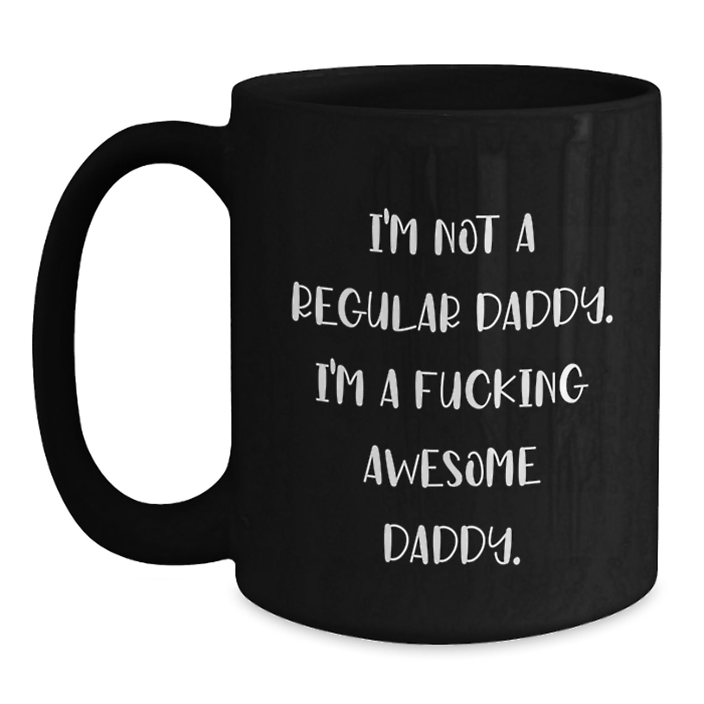 Funny Daddy Gifts from Men to Daddy, Unique Christmas Unique Gifts for Awesome Daddies, Black Coffee Mug for Daddies - Main