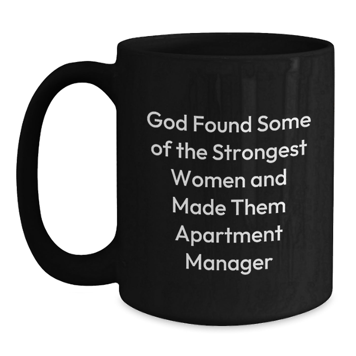 Funny Inspirational Gifts for Apartment Manager Women Friends - Black Coffee Mug from Family - Main