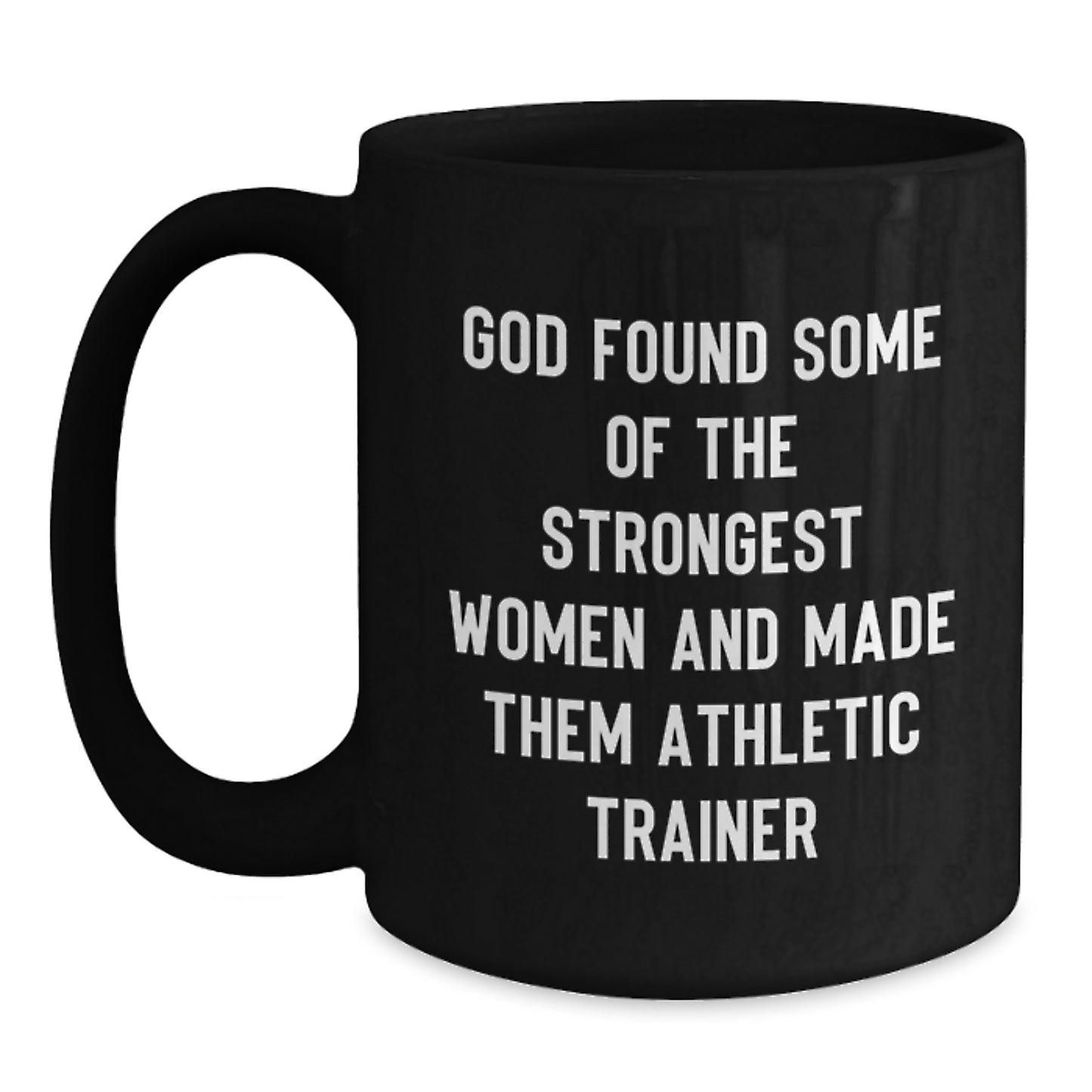 Funny Athletic Trainer Gifts from Men to Women Friends Coworkers Family - Black Coffee Mug - Main