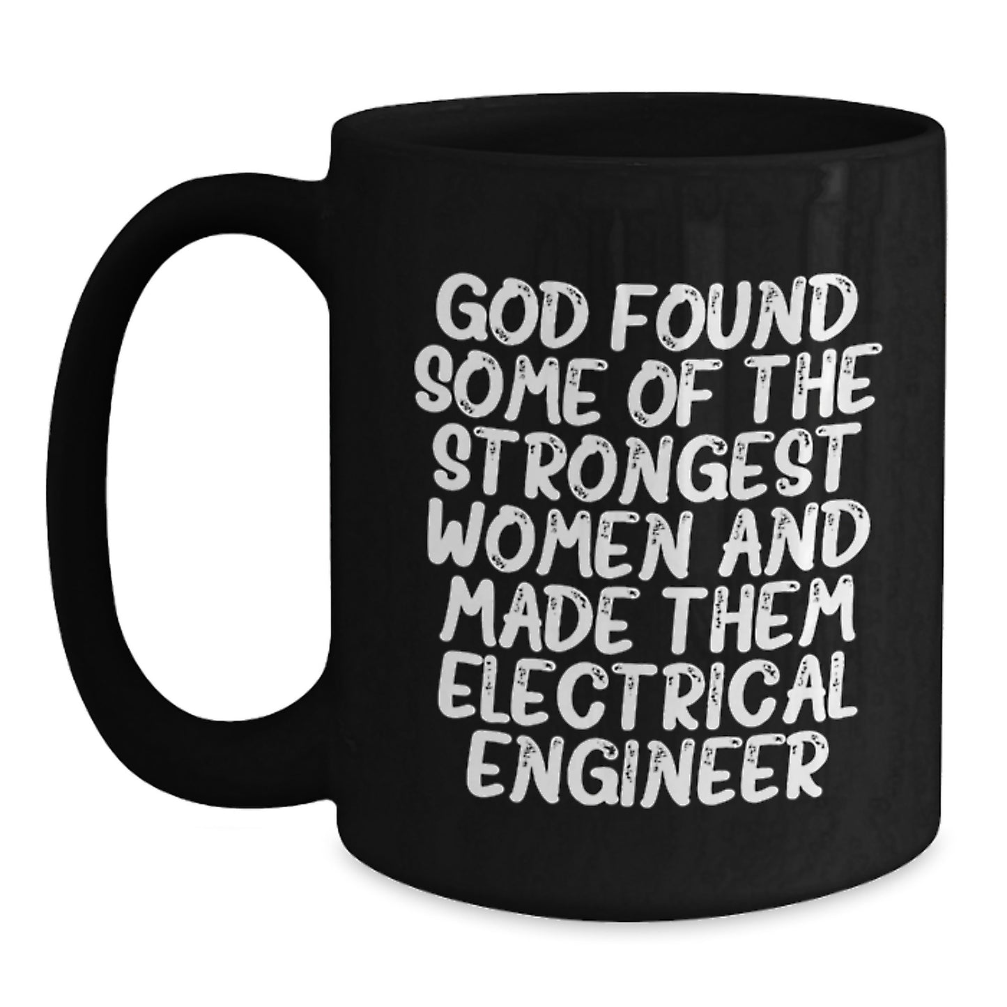 Funny Electrical Engineer Gifts for Men and Women Black Coffee Mug, Inspirational Quote, Christmas Unique Presents from Family Friends Coworkers - Main