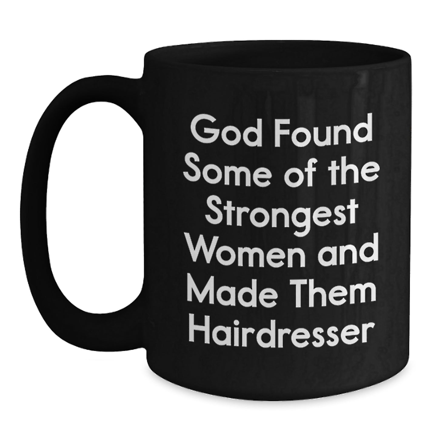Funny Hairdresser Black Coffee Mug Gifts for Hairdresser Friends from Family - Main