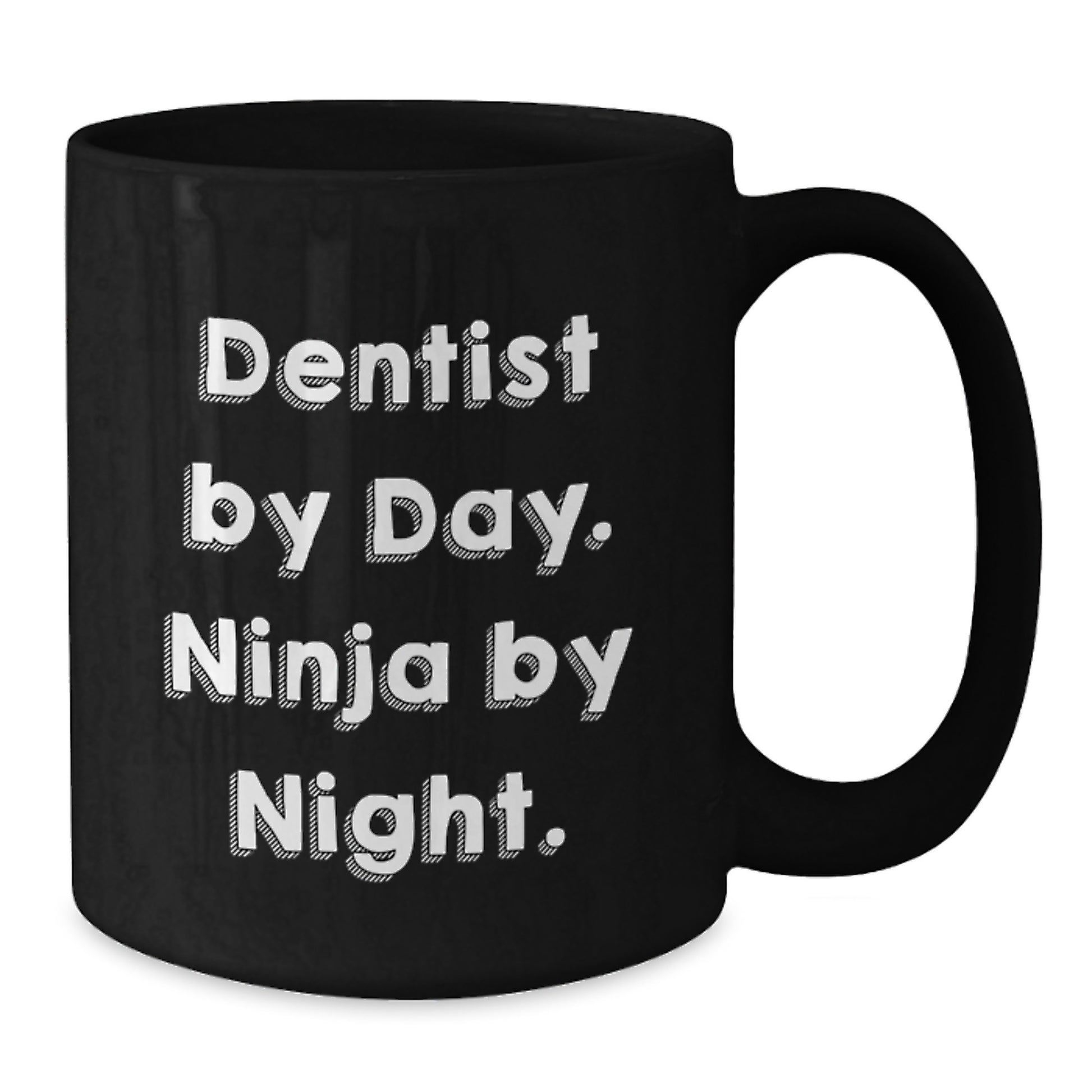 Dentist Gifts, Funny Quote, Black Coffee Mugs for Birthday, Gifts from Family, Gifts for Dentist - Additional