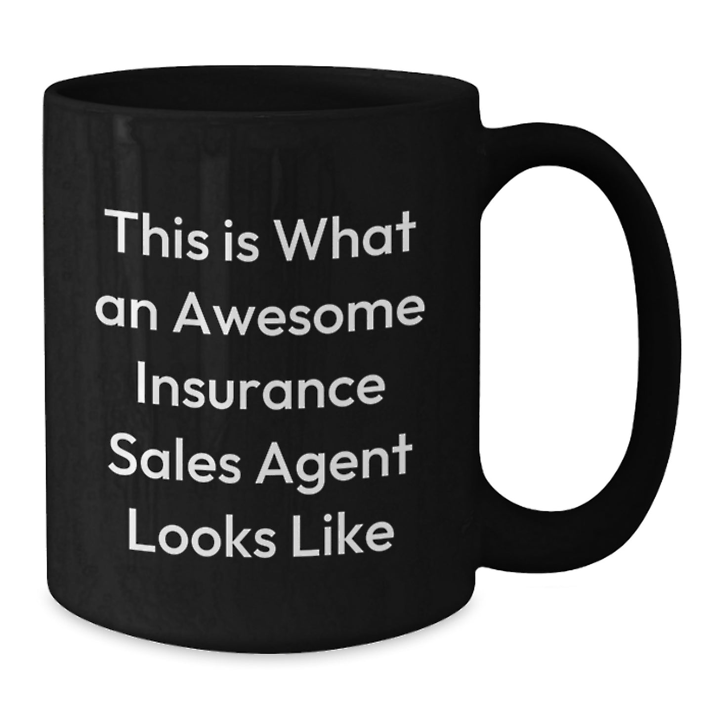 Gifts from Friends for Insurance Sales Agent - Awesome Insurance Agent Black Coffee Mug, Funny Quote for Christmas Unique Gifts - Additional