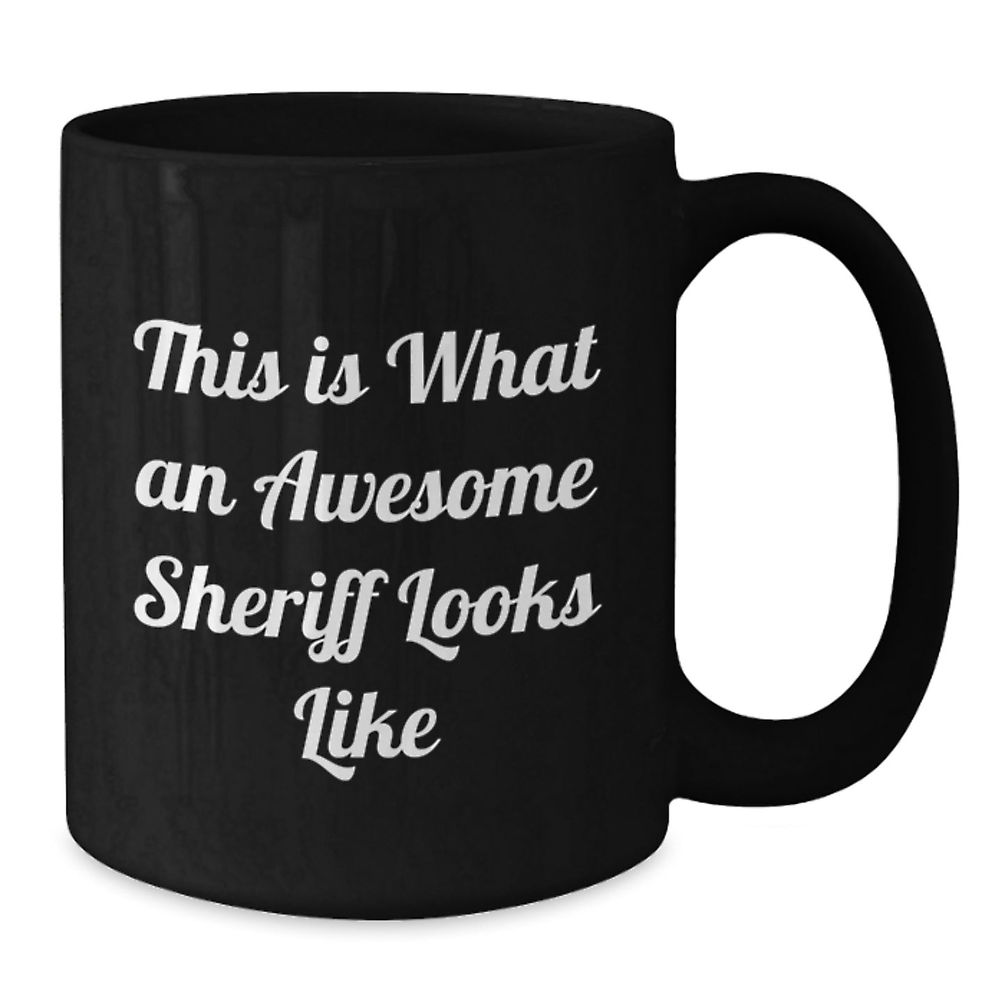 Funny Sheriff Gifts from Friends and Family, Sheriff Mug for Graduation Unique Gifts, This Is What An Awesome Sheriff Looks Like - Additional