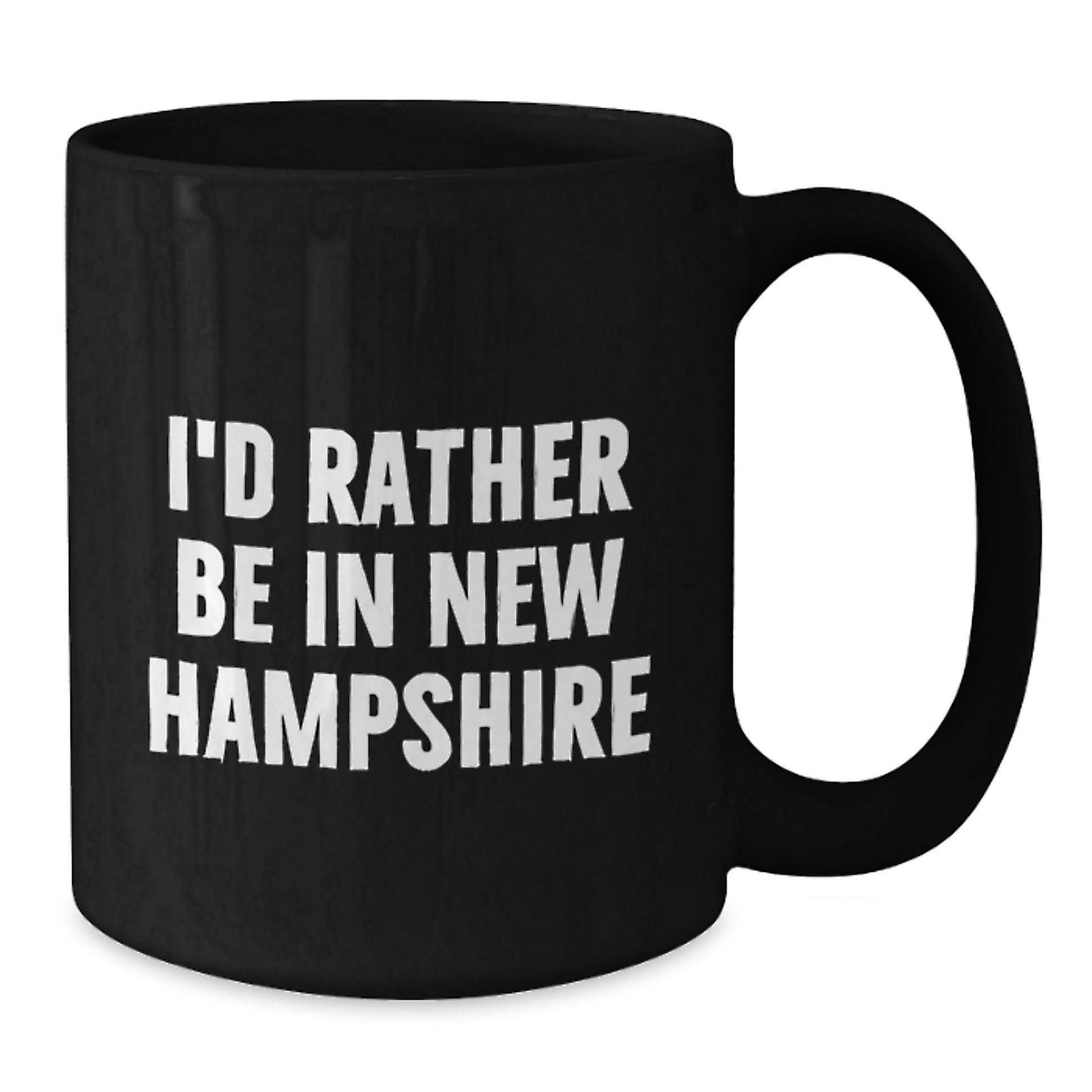 Funny New Hampshire Quotes Gifts for New Hampshire Lovers Black Coffee Mug, Gifts from Friends to New Hampshire Family, Unique Birthday Unique Gifts - Additional