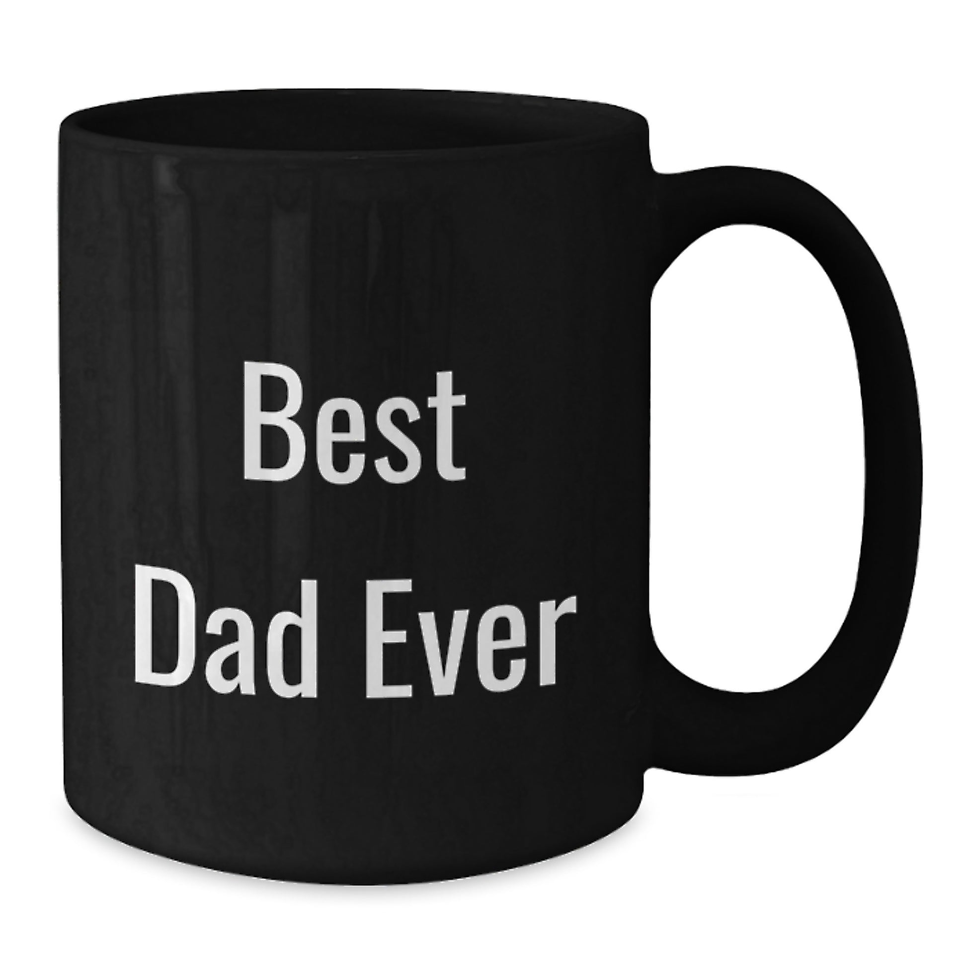 Funny Dad Gifts, Best Dad Ever Ceramic Black Coffee Mugs, Handmade Unique Birthday Unique Gifts from Friends, Family, Coworkers, or Men for Dad - Additional