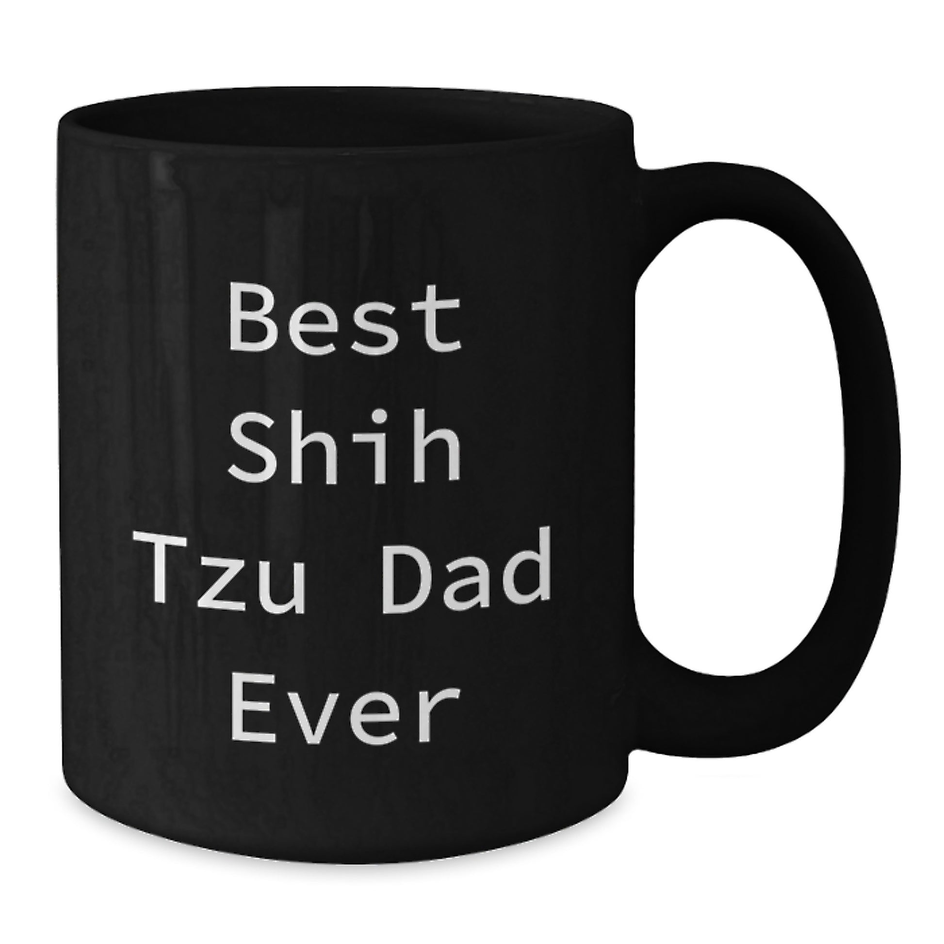 Funny Shih Tzu Dog Gifts for Men from Best Shih Tzu Dad Ever, Black Coffee Mug, Birthday Unique Gifts for Him - Additional