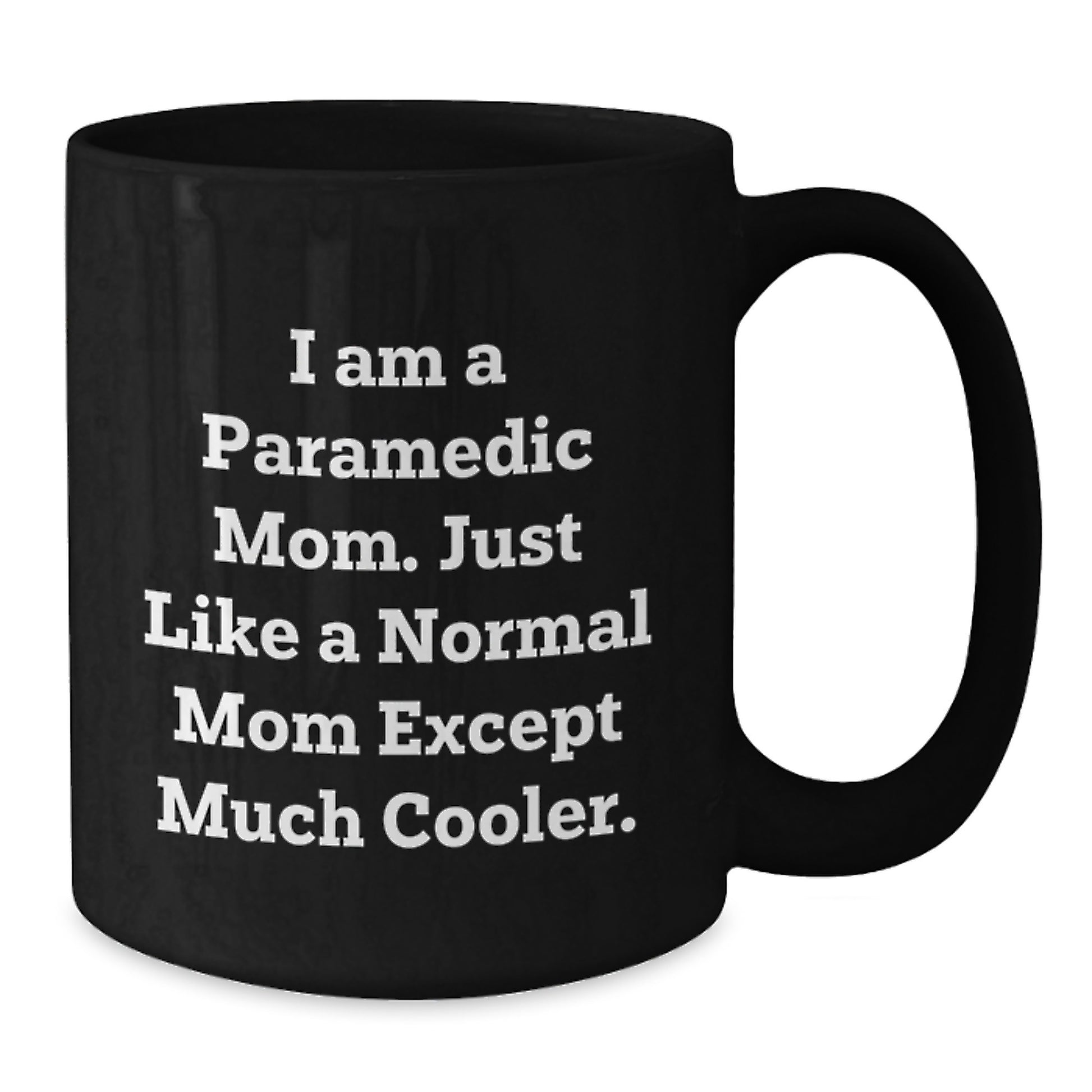 Funny Rescue Worker Gifts for Rescue Worker Friends and Family - Rescue Worker Mom Black Coffee Mug, Unique Christmas Unique Gifts from Mom for Rescue Worker Men and Women - Additional