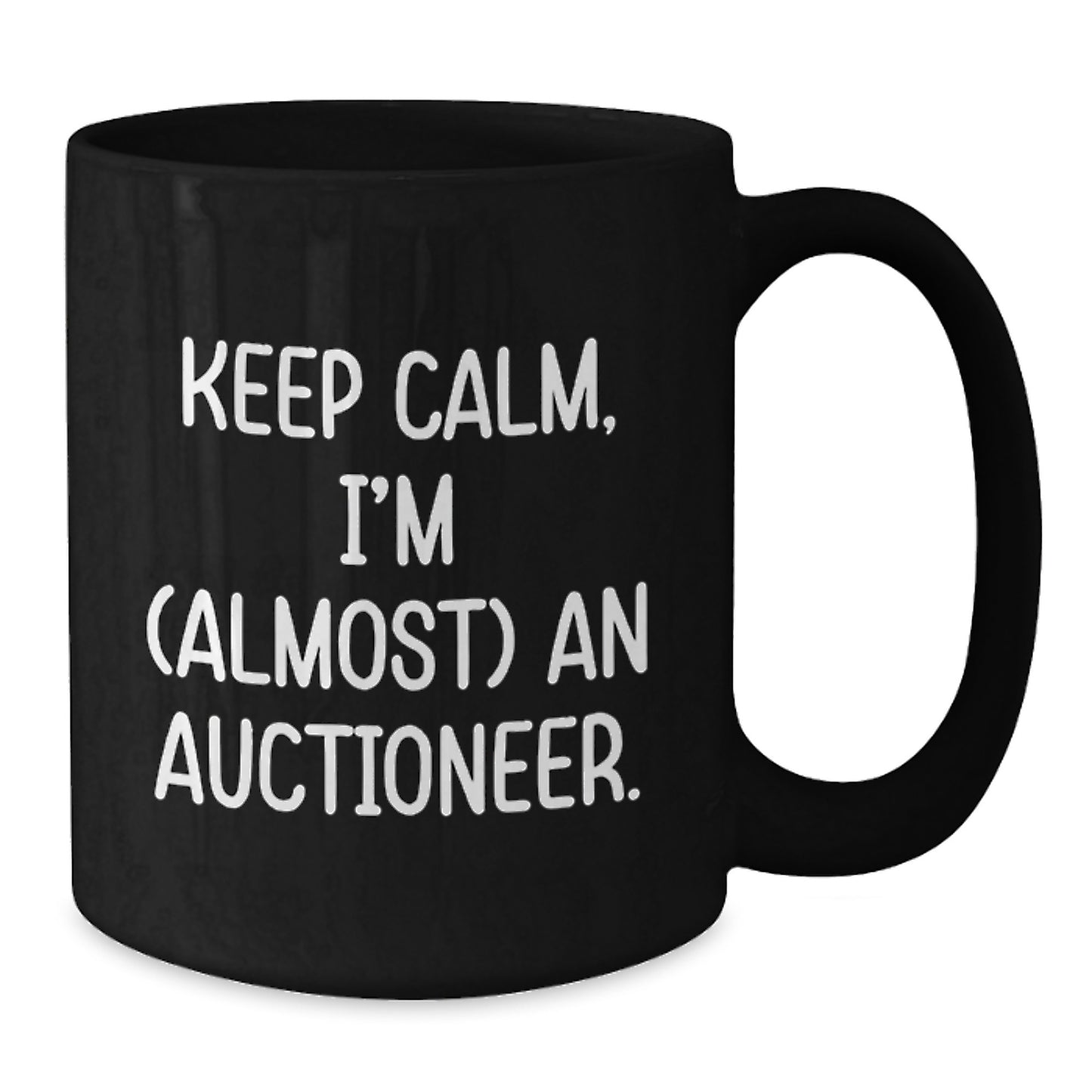 Funny Auctioneer Gifts from Friends for Auctioneer Black Coffee Mugs, Christmas Unique Gifts - Additional