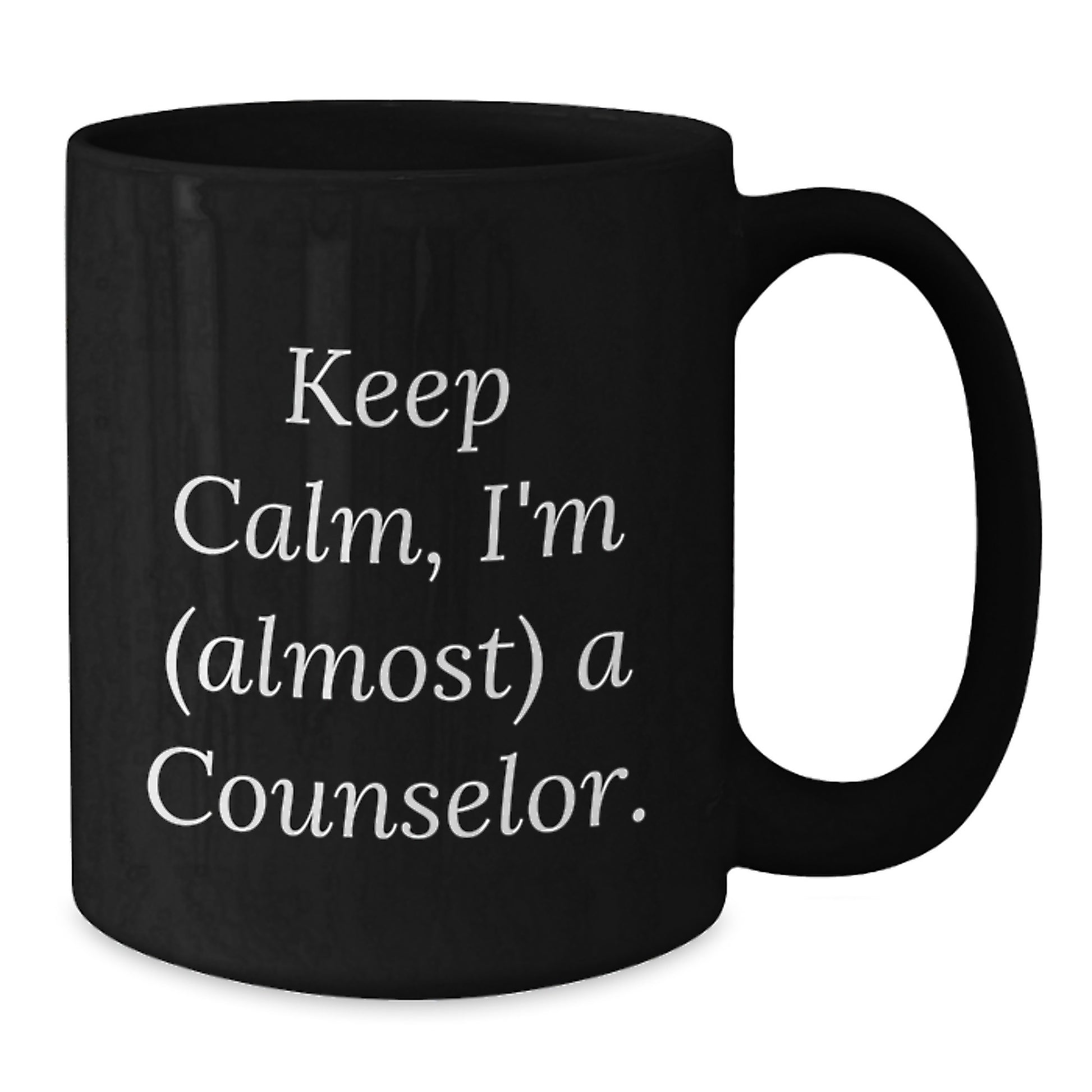Funny Counselor Gifts for Men, Keep Calm I'm Almost A Counselor Christmas Unique Gifts from Friends to Family - Additional