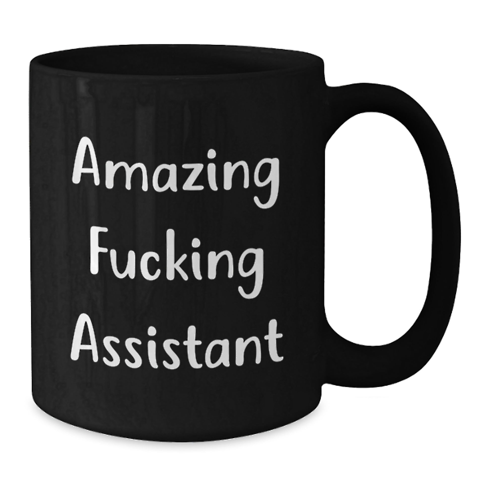 Gifts from Men, Funny 'Amazing F--king Assistant' Black Coffee Mug for Assistant, Unique Christmas Unique Gifts - Additional