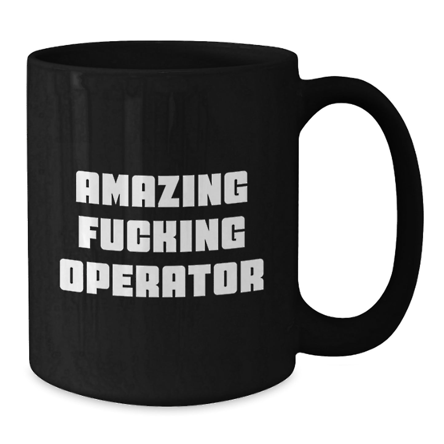 Funny Operator Gifts from Friends, Black Coffee Mug for Operator, Christmas Unique Presents for Operator Fans - Additional