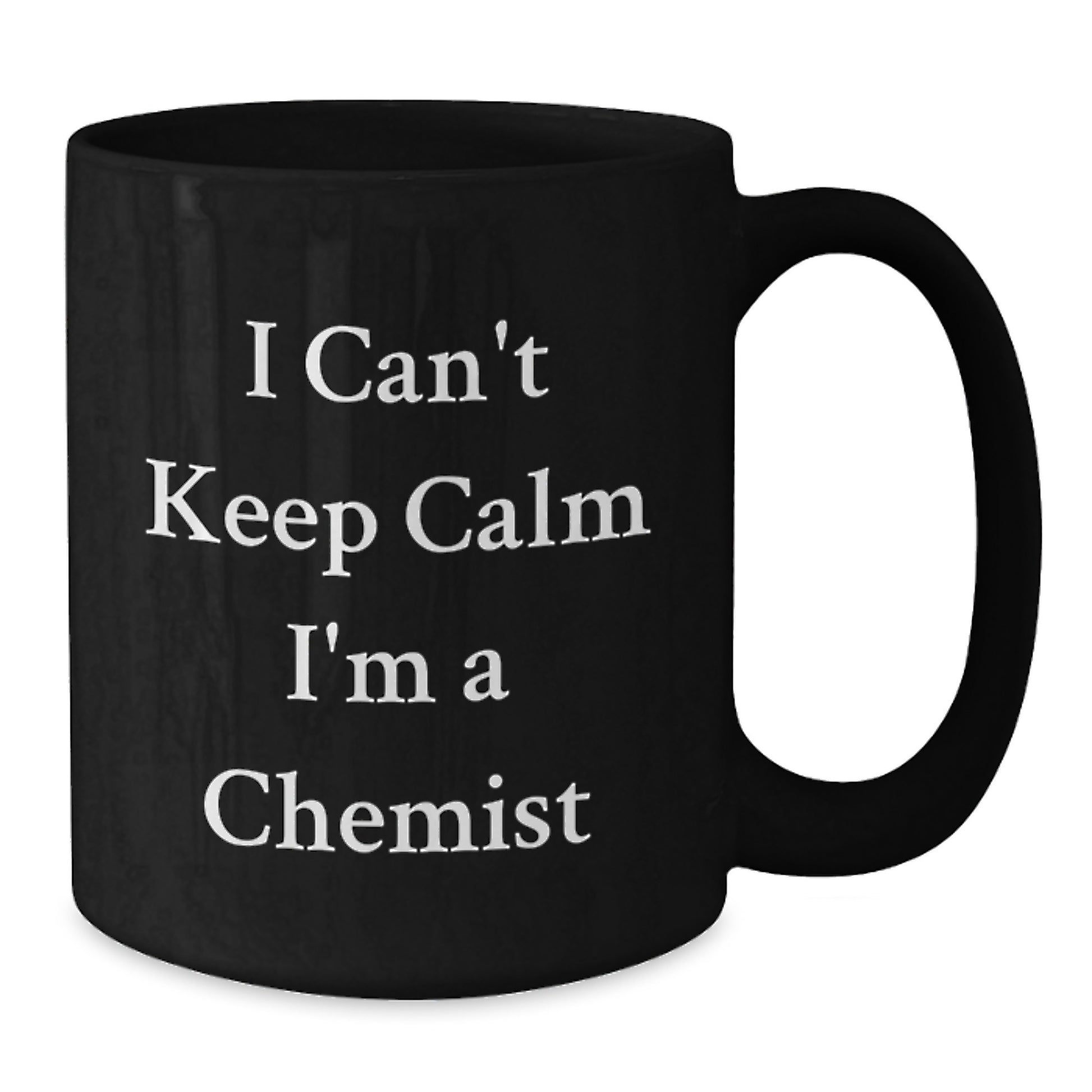 Funny Chemist Gifts, Christmas Unique Mugs for Chemist Friends, I Can't Keep Calm I'm A Chemist Black Coffee Mug - Additional
