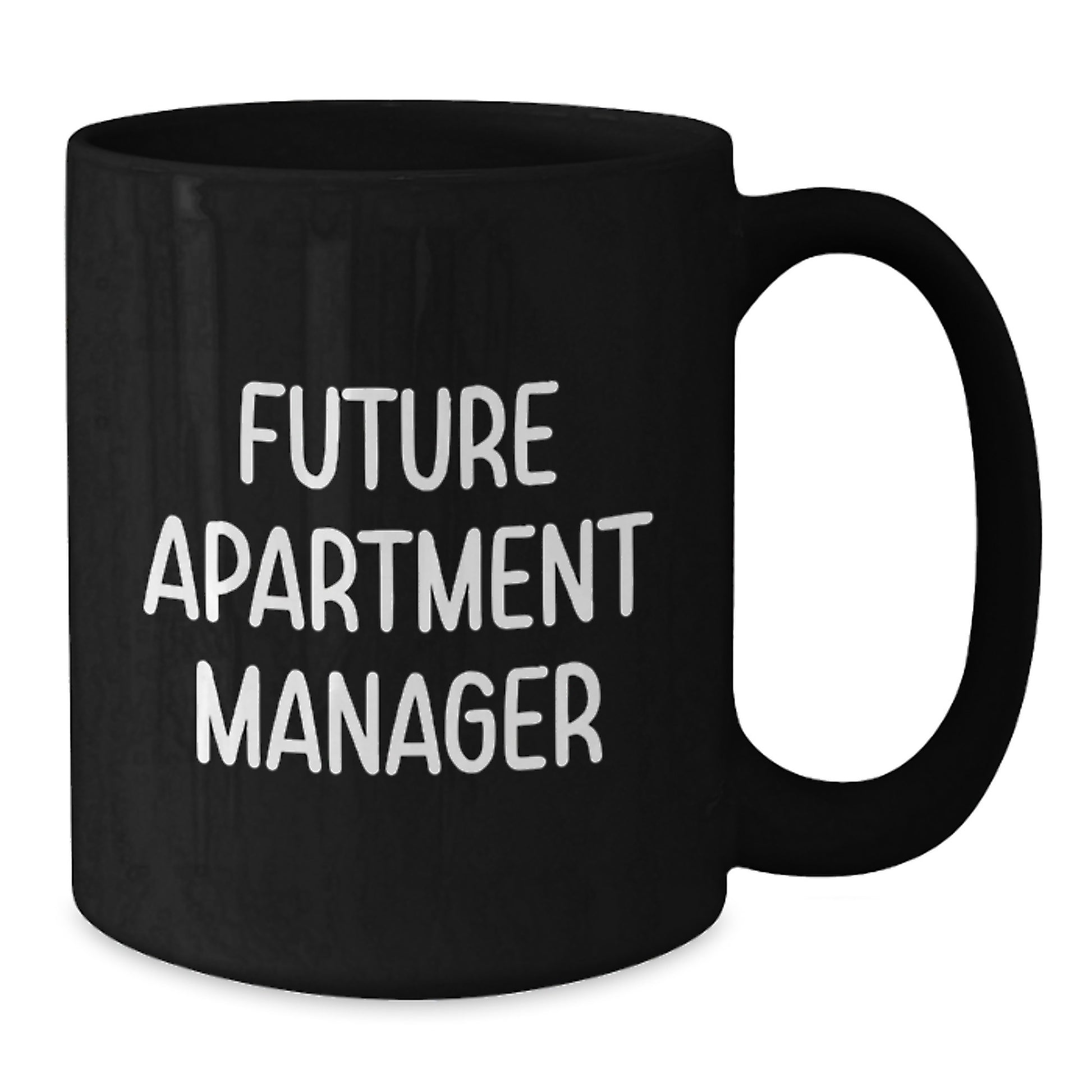 Funny Quotes for Apartment Manager Gifts, Black Coffee Mugs for Future Apartment Managers, Graduation Unique Gifts from Friends to Coworkers - Additional
