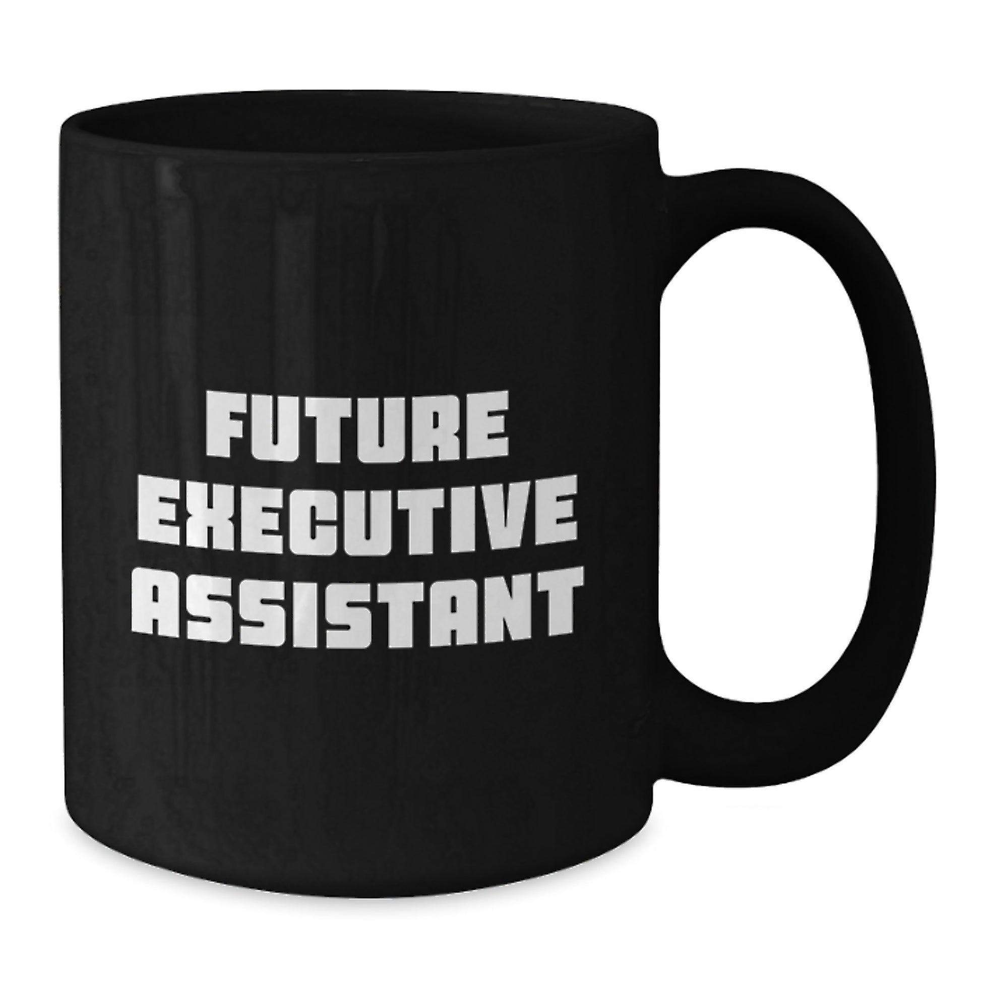 Funny Executive Assistant Gifts for Men Black Coffee Mugs with 'Future Executive Assistant' Quote, Christmas Unique Gifts from Friends - Additional