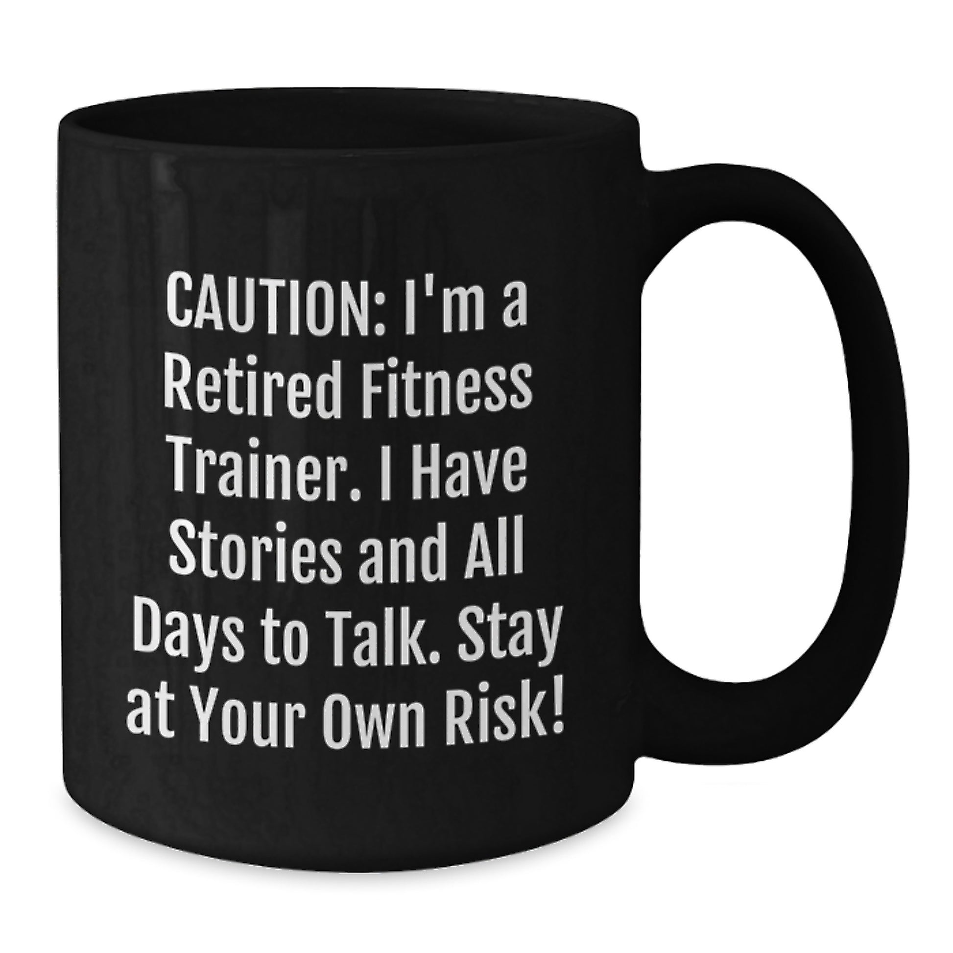 Funny Cautionary Fitness Trainer Gifts from Friends Christmas Unique Mugs, 11oz Black Ceramic Coffee Mug for Men, Women, Family, and Fitness Enthusiasts - Additional