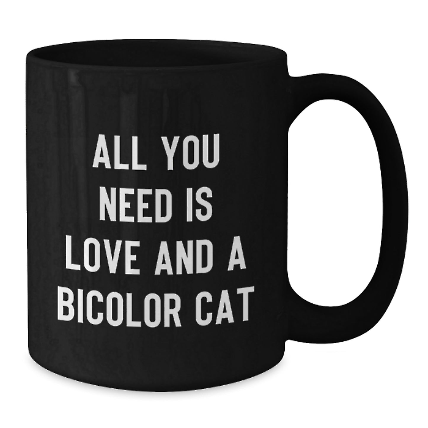Funny Bicolor Cat Black Coffee Mugs Gifts from Friends to Family for Bicolor Cat Lovers - Additional
