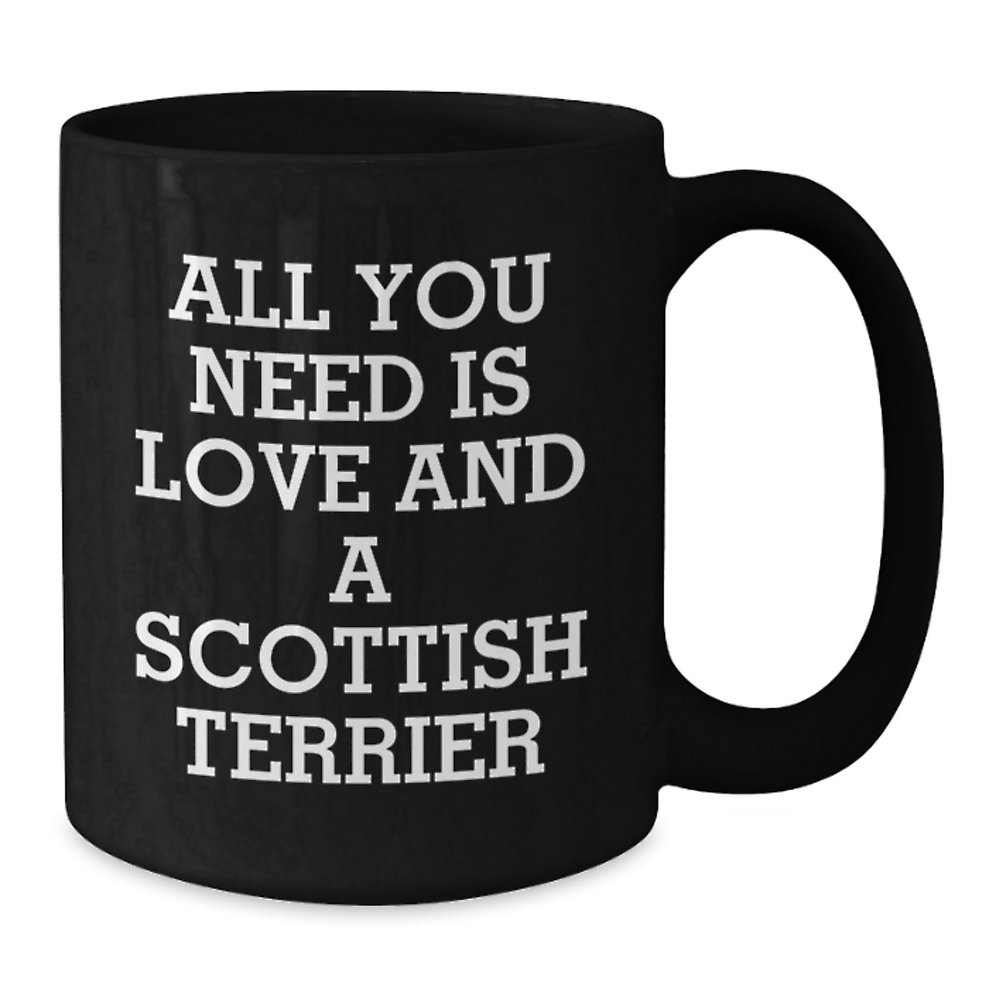 Funny Scottish Terrier Dog Gifts from Men to Family, Unique Black Coffee Mugs for Scottish Terrier Dog Lover, Christmas Unique Gifts - Additional