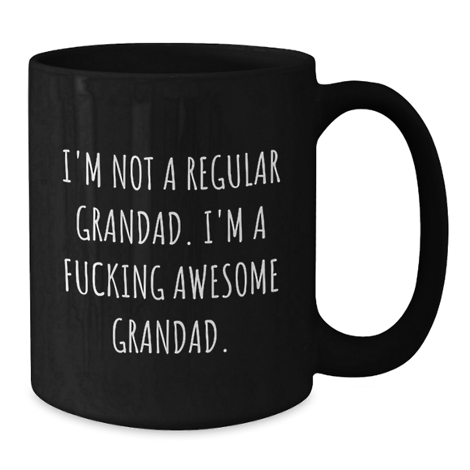 Funny Grandad Gifts, Black Coffee Mugs for Christmas Unique Presents, Gifts from Men to Awesome Granddads - Additional