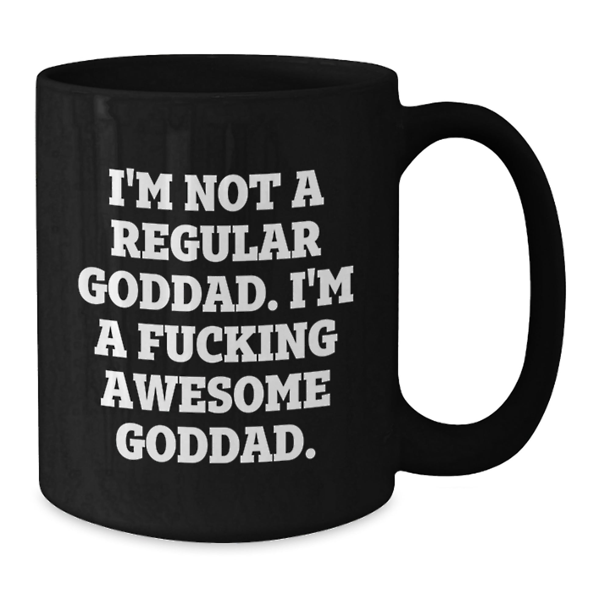Funny Goddad Gifts from Men, Black Coffee Mugs for Goddad, Christmas Unique Ideas - Additional