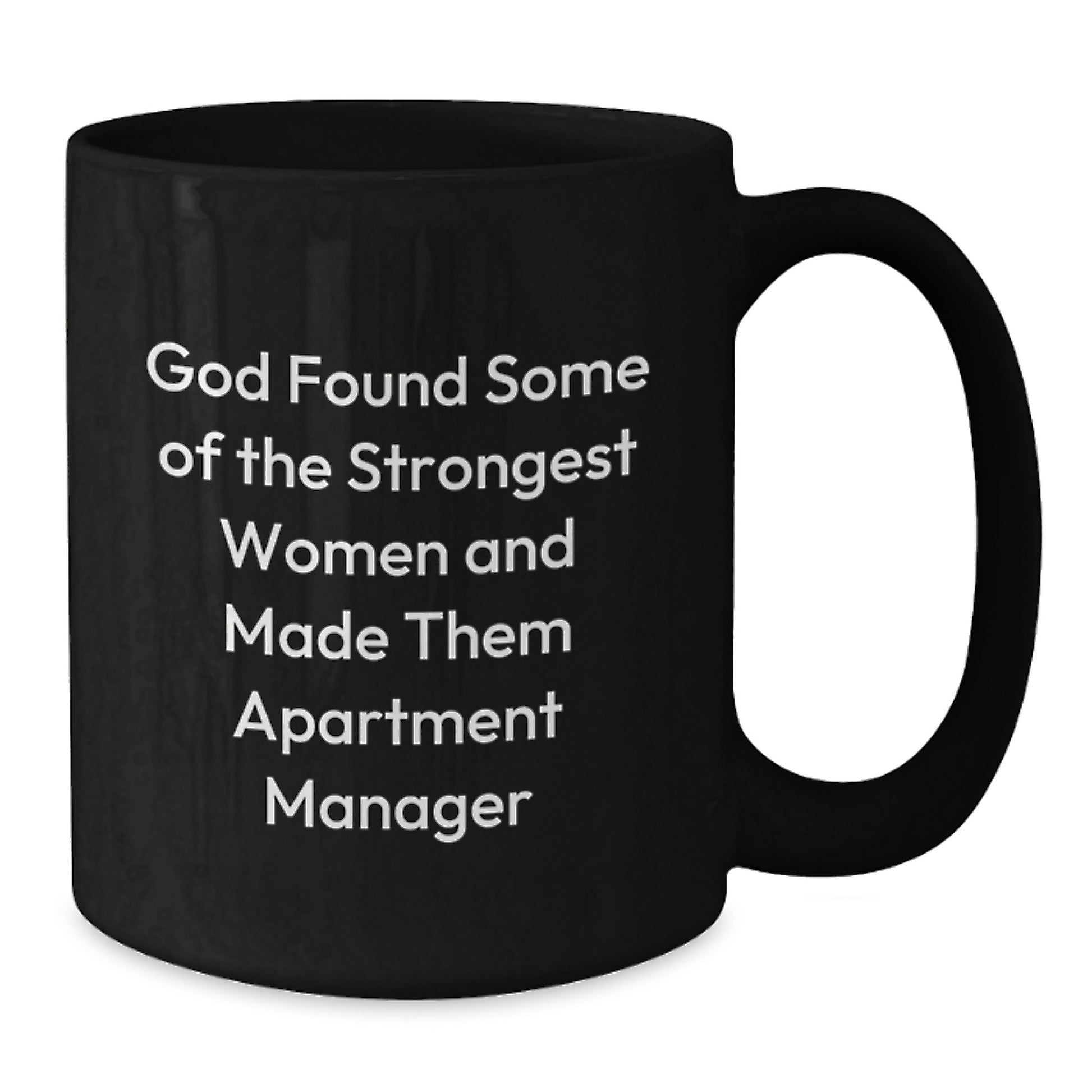 Funny Inspirational Gifts for Apartment Manager Women Friends - Black Coffee Mug from Family - Additional