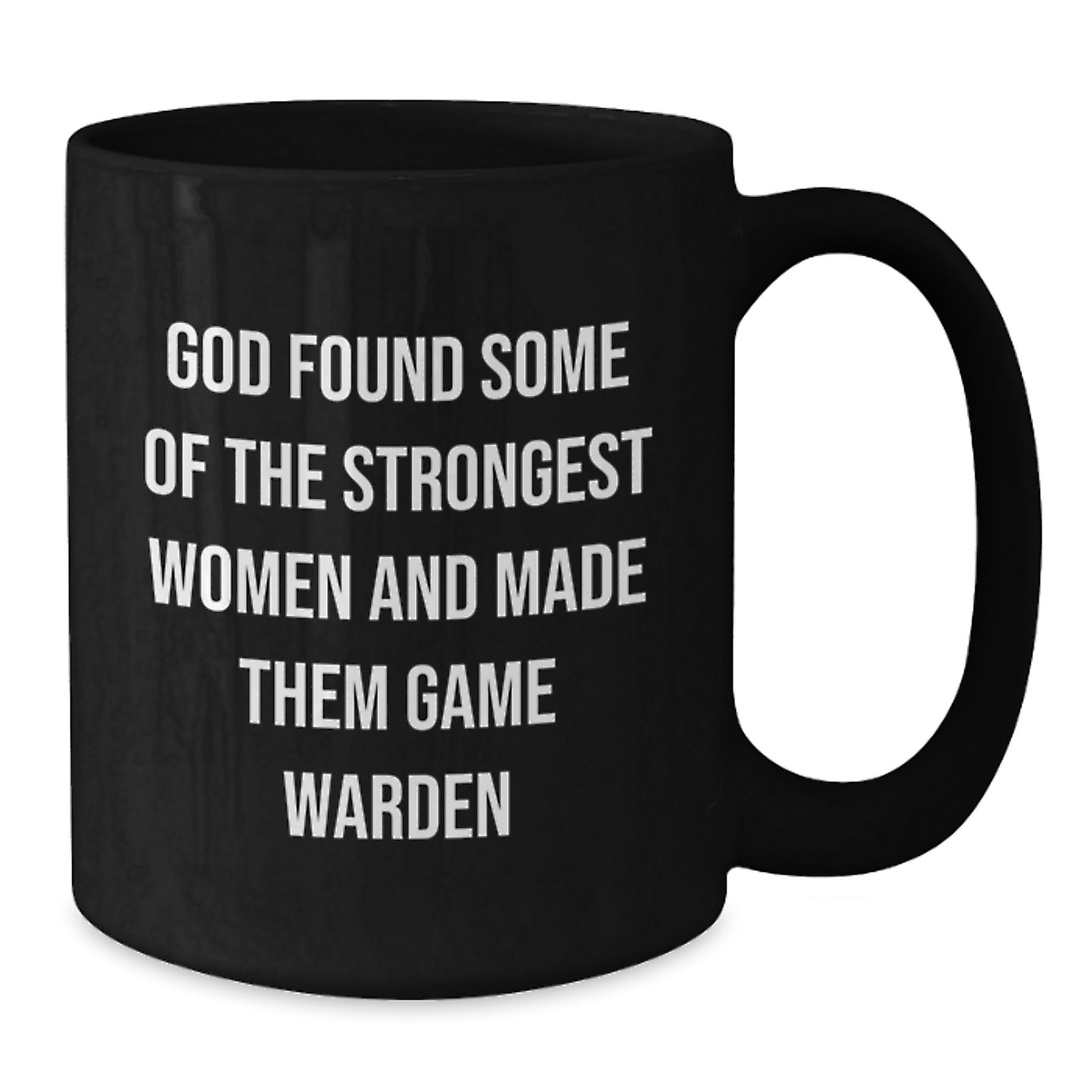 Funny Game Warden Gifts from Friends to Game Wardens, Christmas Unique Gifts for Women, Black Coffee Mug - Additional