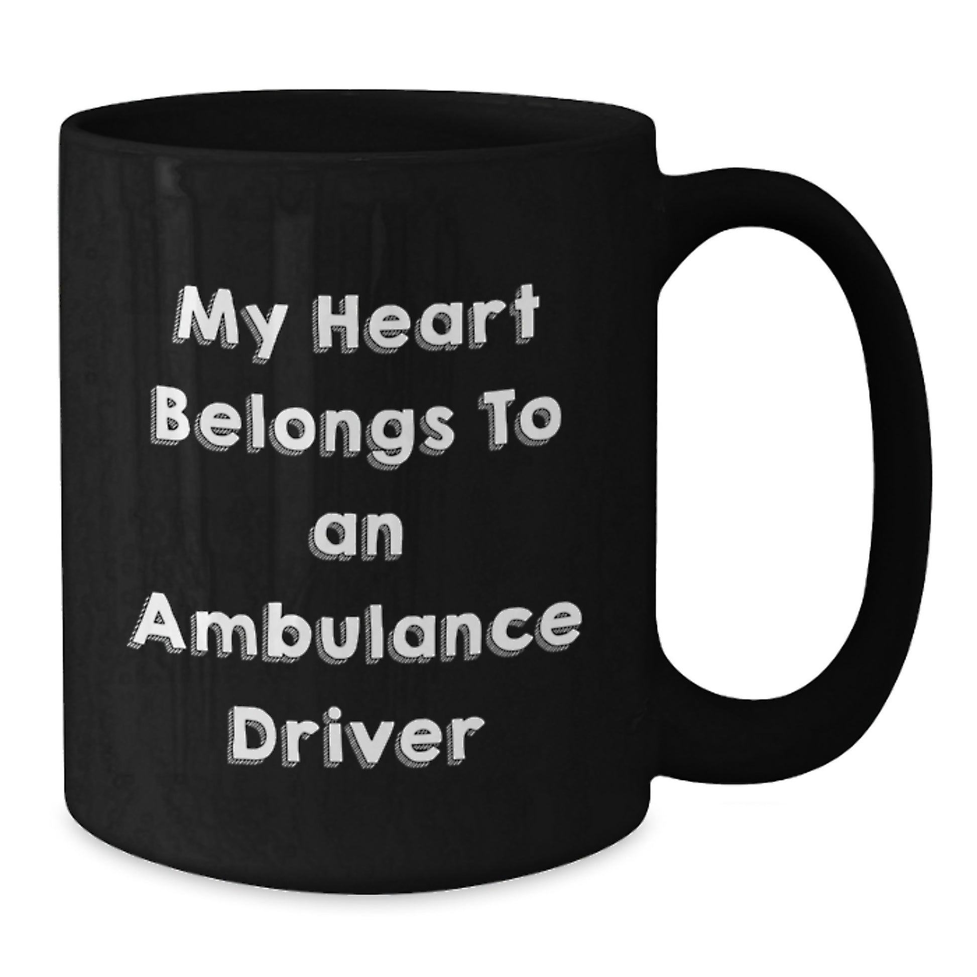 Funny Ambulance Driver Gifts for Men, My Heart Belongs To An Ambulance Driver Christmas Unique Gifts from Friends - Additional