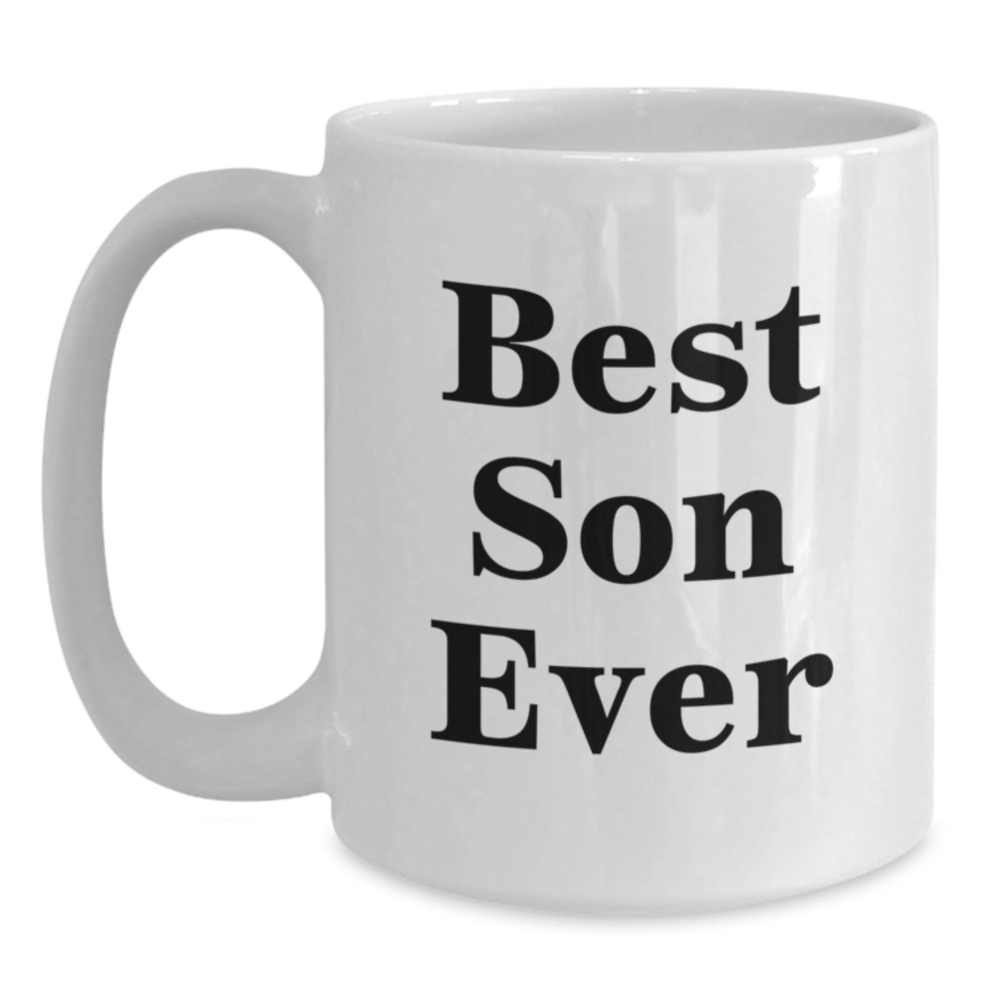 Funny Son Gifts from Mom and Dad, Best Son Ever Coffee Mug for Christmas Unique Gifts, White Ceramic 11oz or 15oz Capacity - Main