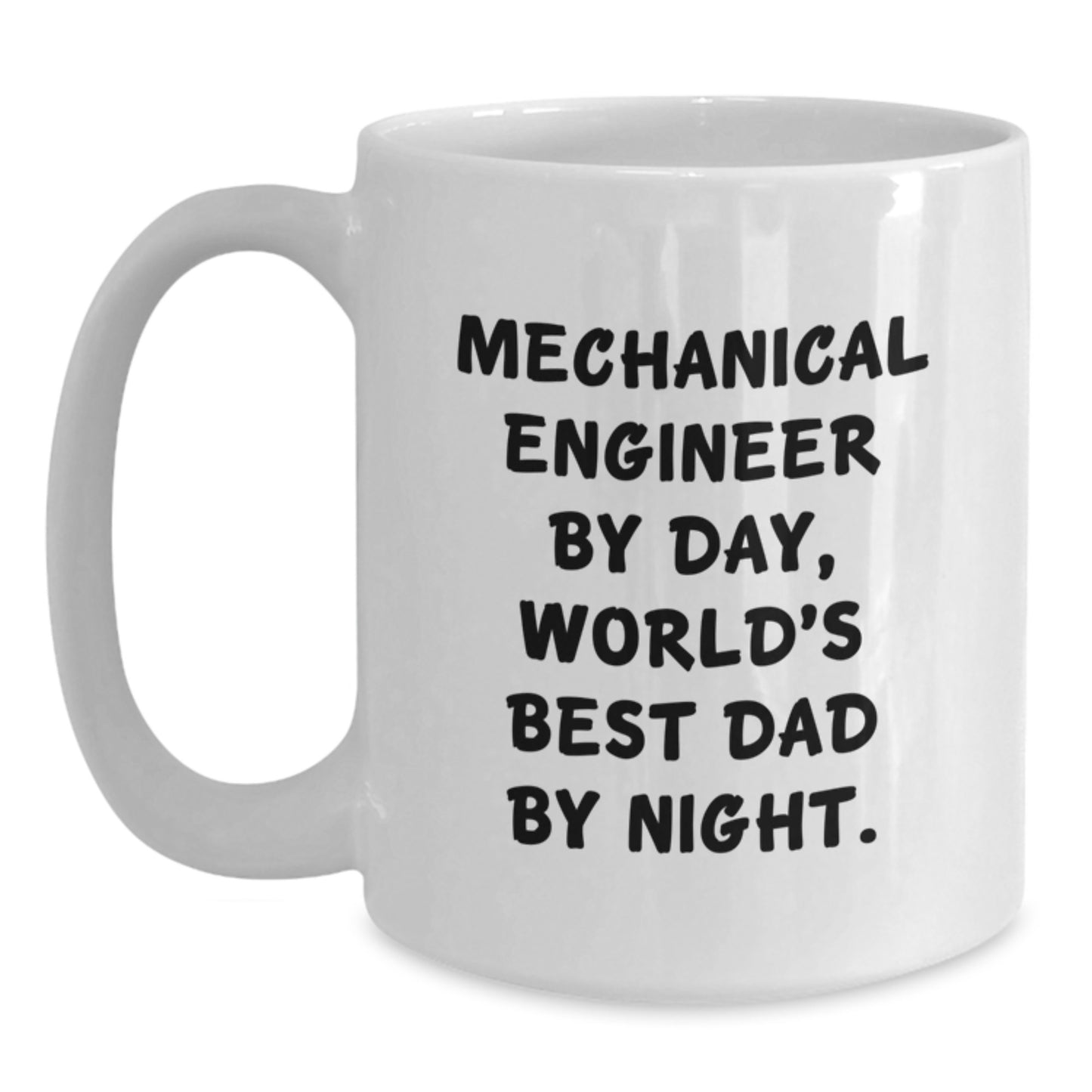Funny Mechanical Engineer Gifts for Men - 'Mechanical Engineer By Day, World's Best Dad By Night' Christmas Unique Mugs - Main