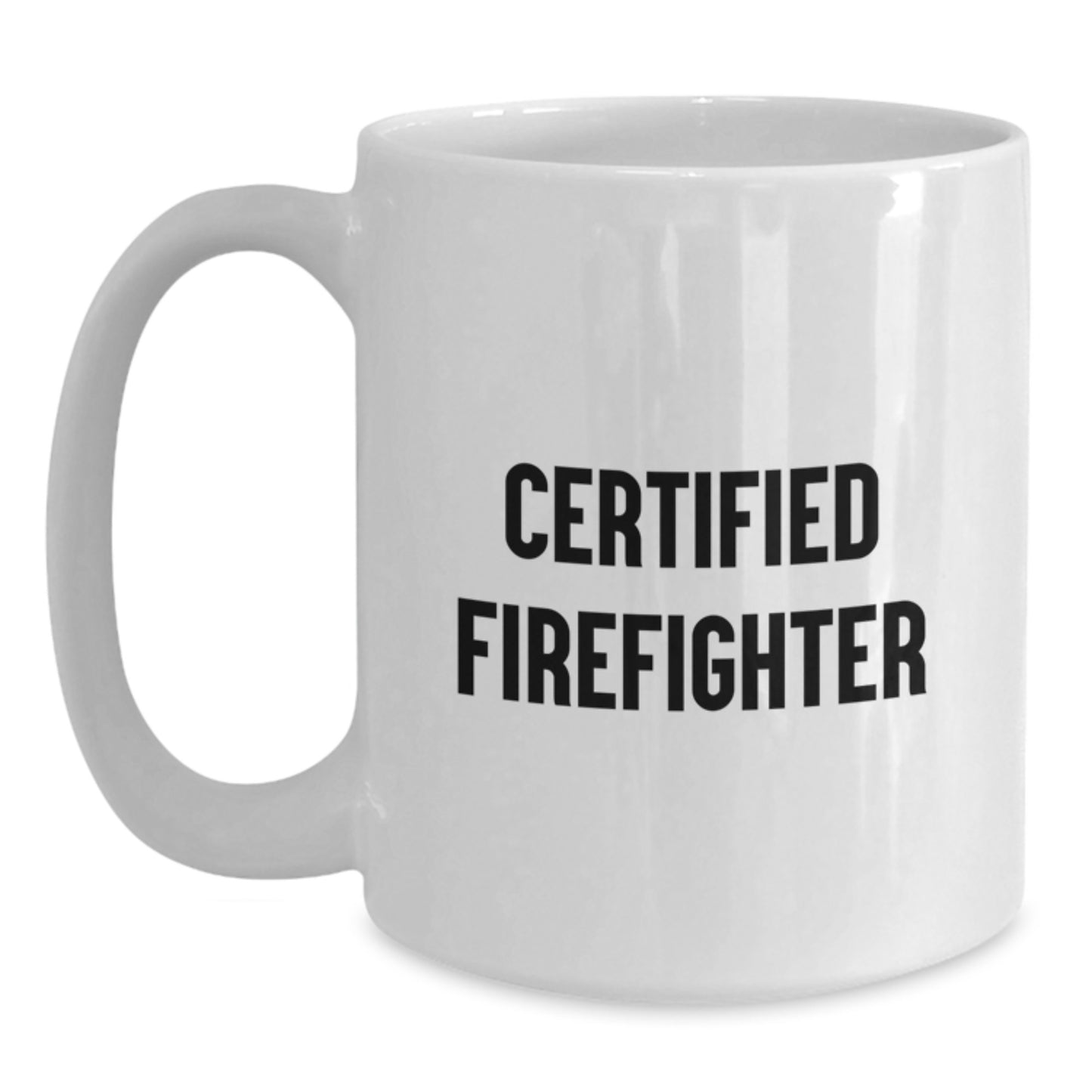 Funny Firefighter Gifts from Friends for Men's Graduation Unique White Coffee Mug - Main