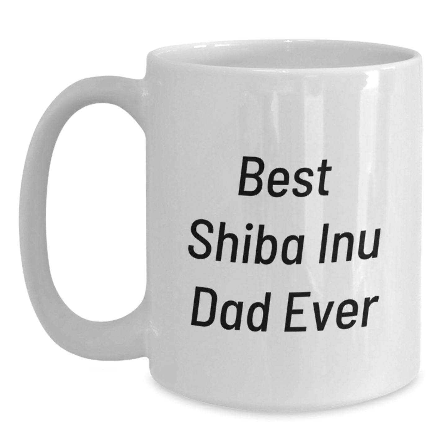 Funny Shiba Inu Dog Dad Gifts from Men to Shiba Inu Dog Lovers on Graduation Unique Gifts - White Coffee Mug - Main