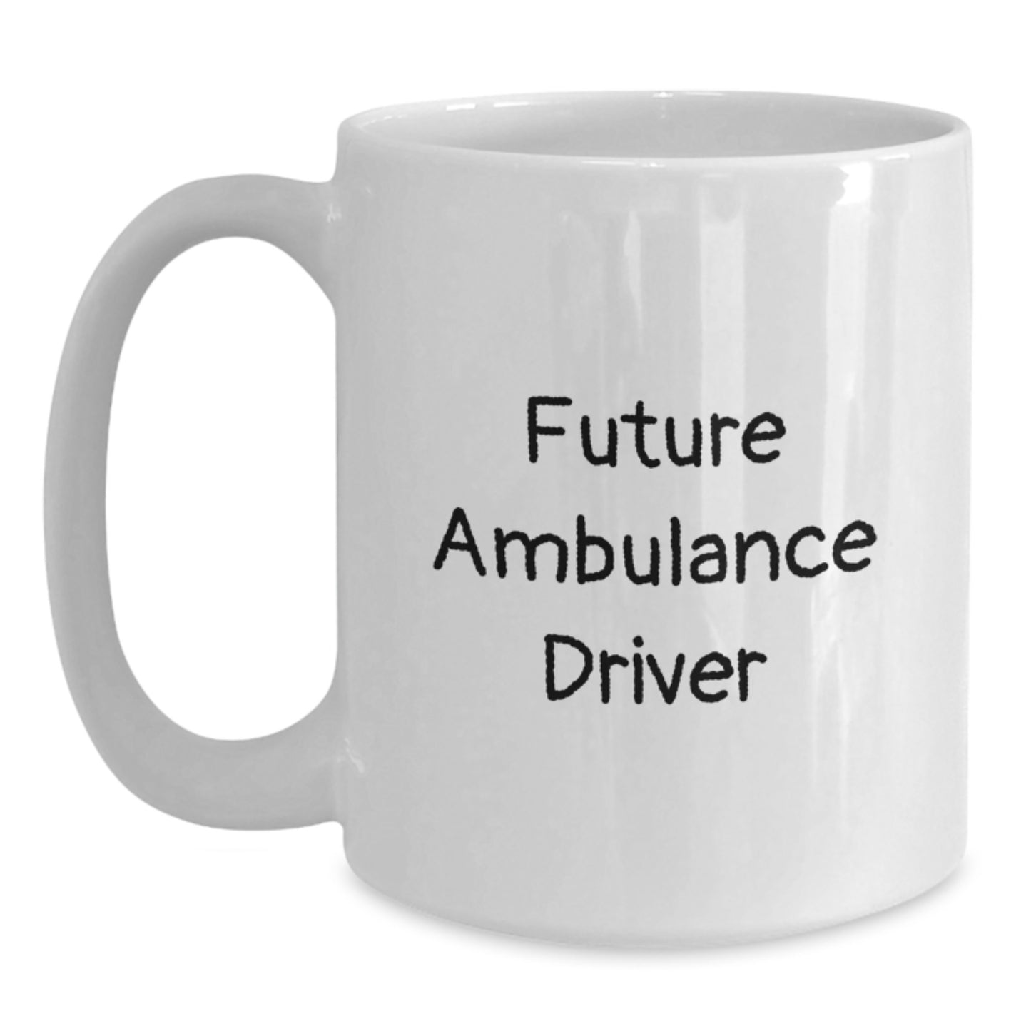 Funny Ambulance Driver Gifts for Men, White Coffee Mug, 'Future Ambulance Driver, Save Lives, One Cup at a Time' Christmas Unique Gifts from Friends - Main