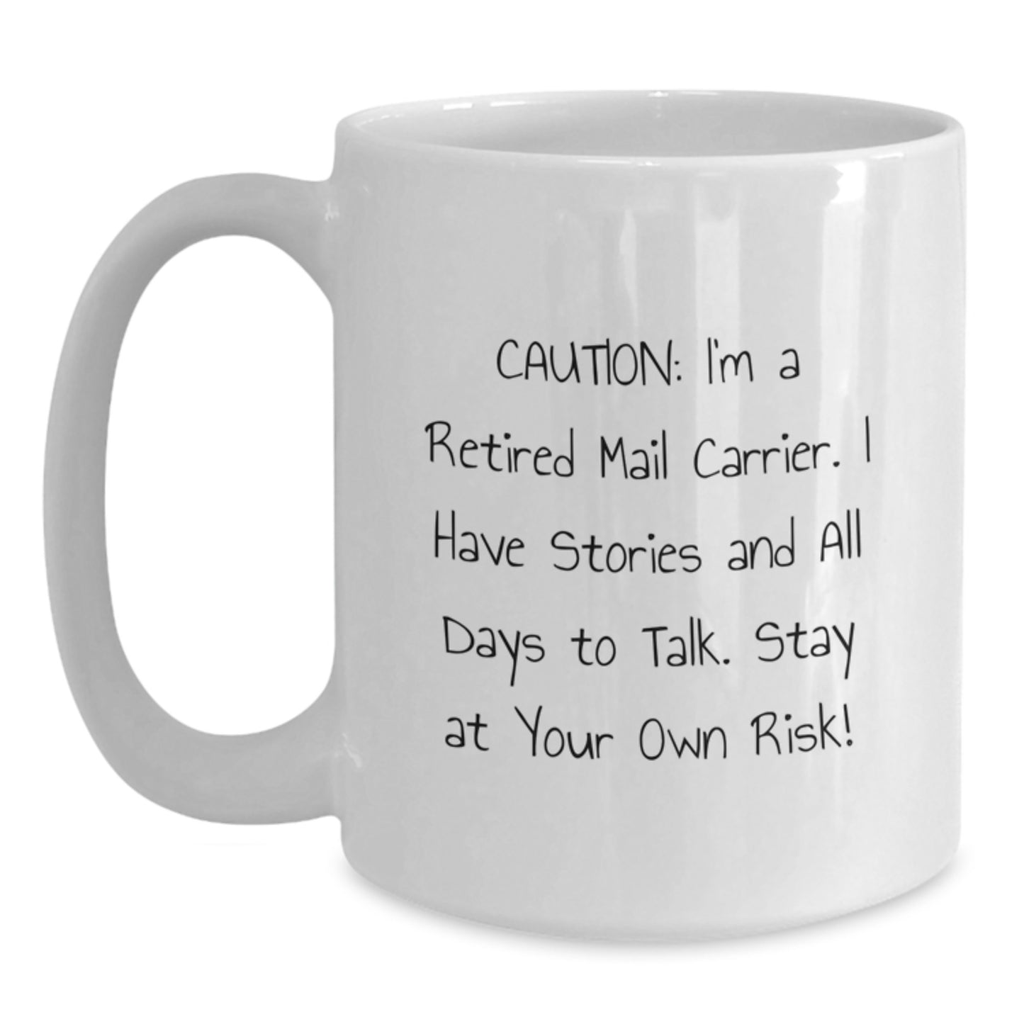 Funny Mail Carrier Mug Gifts for Men from Friends and Family - Stay at Your Own Risk! - Main