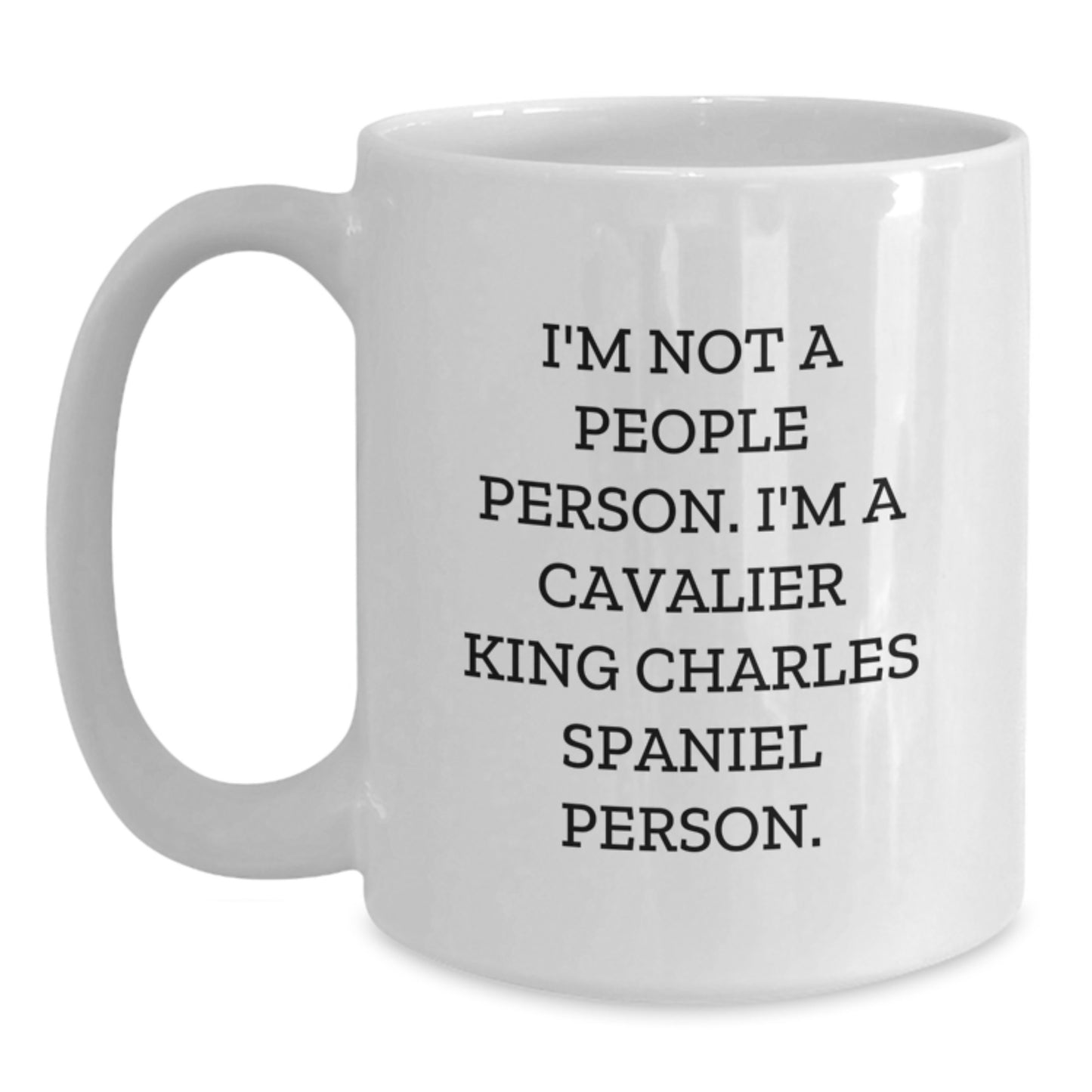 Cavalier King Charles Spaniel Dog Lovers Funny White Coffee Mug Gifts from Family Friends - Main