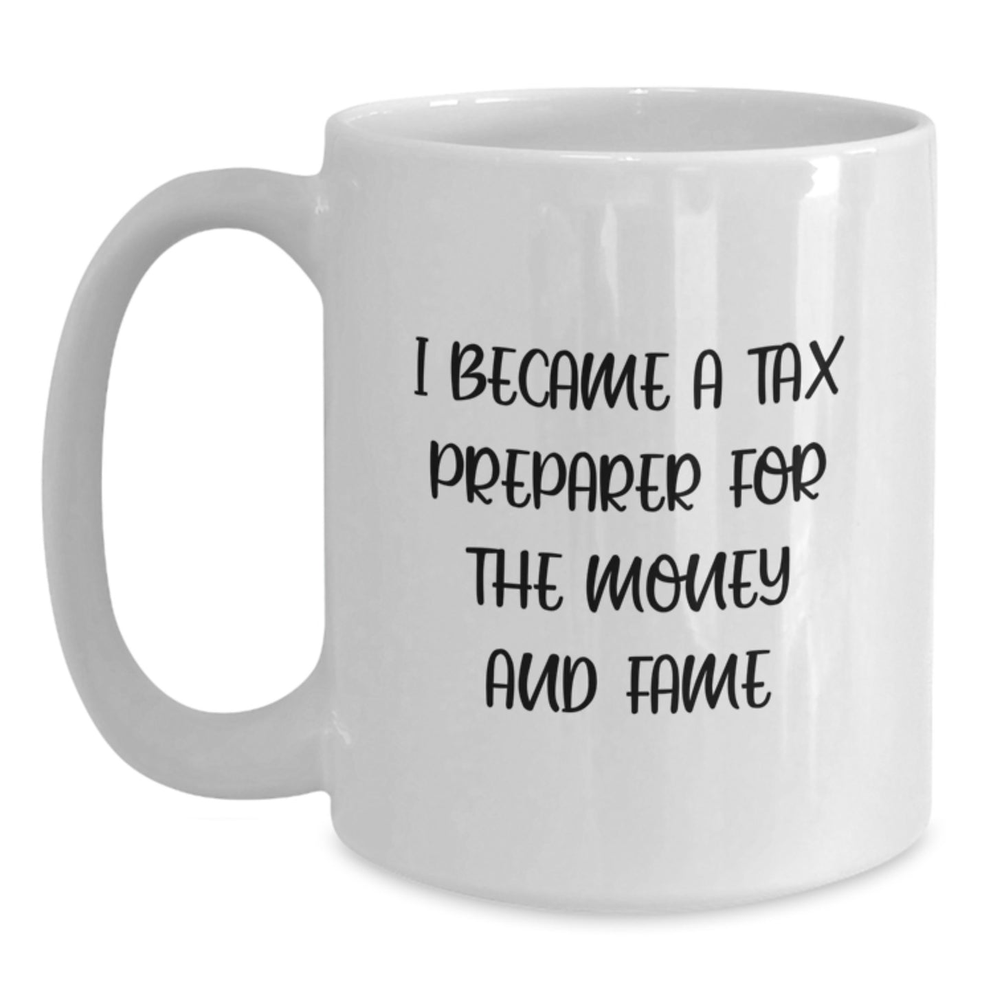 Funny Tax Preparer White Coffee Mug Gifts for Tax Preparer, Unique Christmas Unique Gifts from Friends to Tax Preparer, White Ceramic Mug - Main