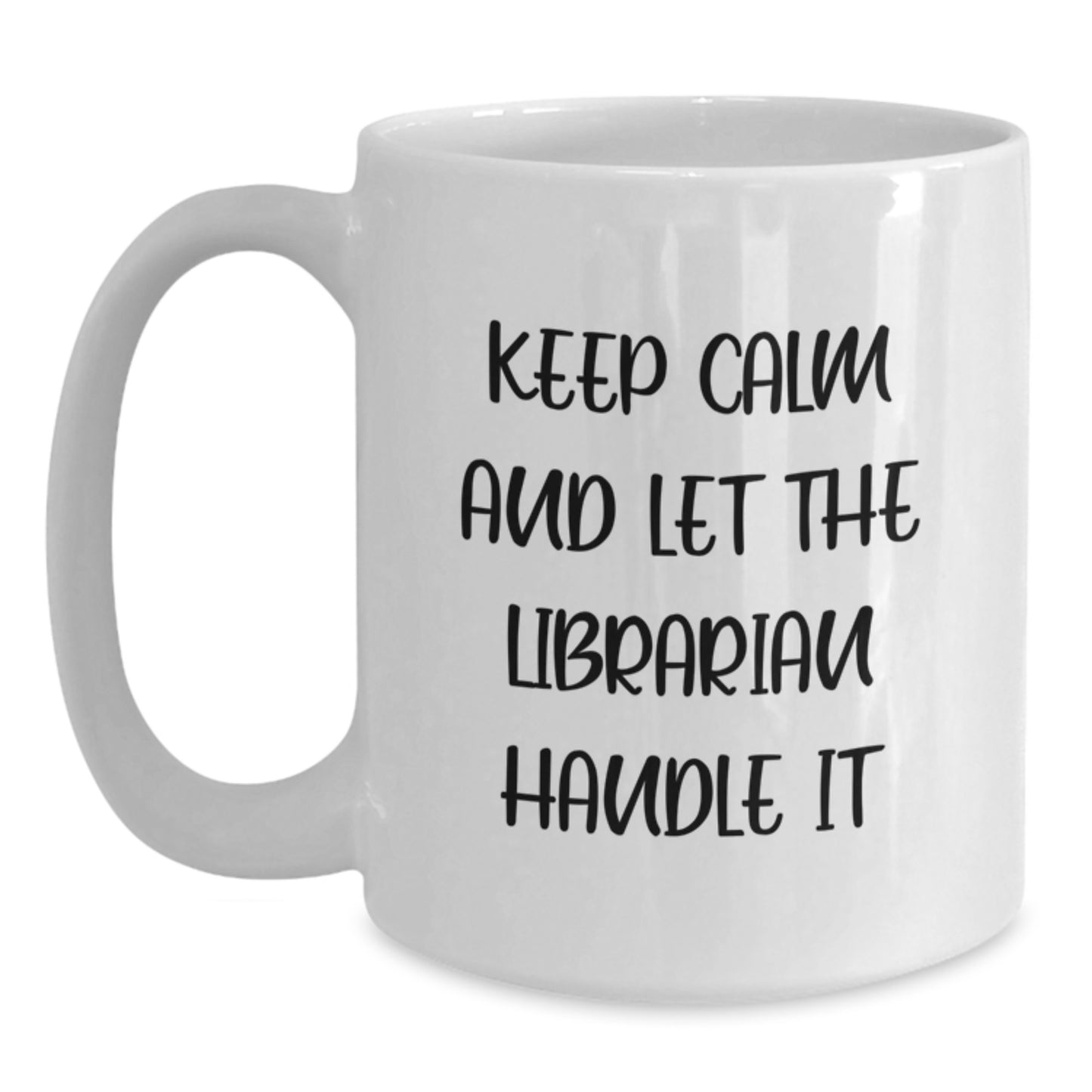 Funny Librarian White Coffee Mug, Christmas Unique Gifts from Men, Women, Friends, Coworkers, Family to Librarian, Librarian Lover, Bookworm, Christmas Morning Coffee - Main
