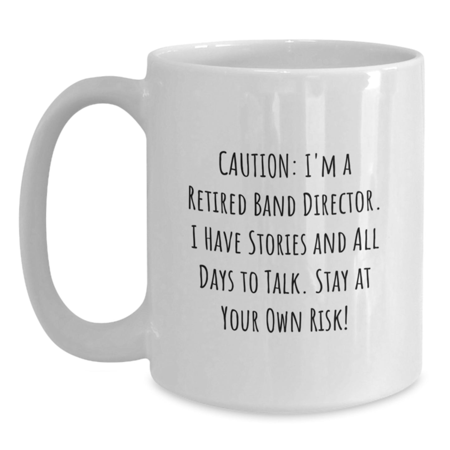 Funny Band Director Gifts from Men - White Coffee Mug for Christmas Unique Presents - Main