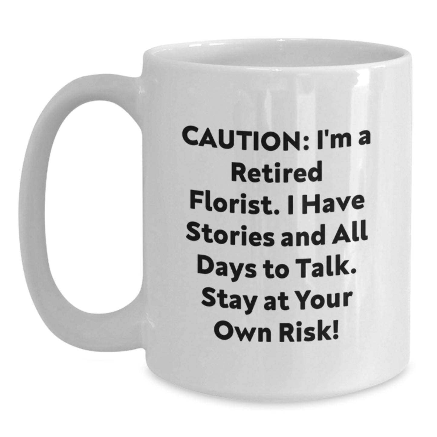 Funny Florist Gifts from Friends, White Coffee Mug for Florist, Christmas Unique Gifts - Main
