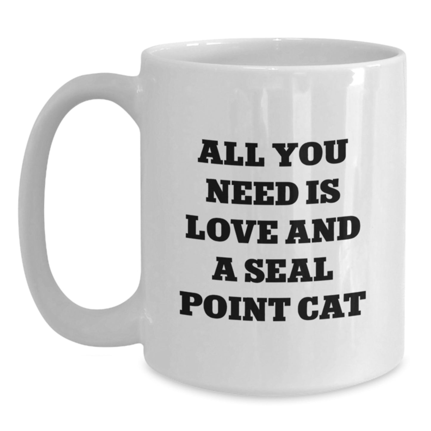 Seal Point Cat Gifts from Friends for Graduation Unique Seal Point Cat Lovers, Funny White Coffee Mug - Main