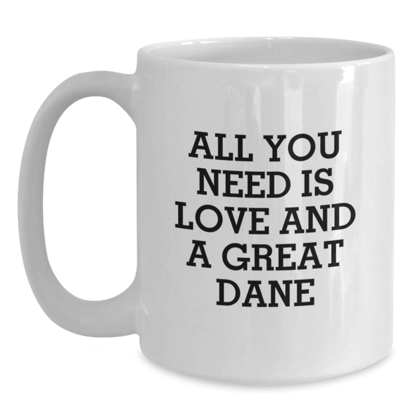Funny Great Dane Dog Gifts, White Coffee Mugs for Great Dane Lovers, Unique Christmas Unique Gifts from Friends to Family Members - Main