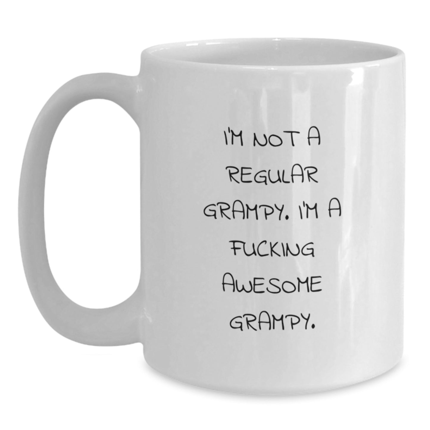 Funny Grampy Gifts for Him, I'm Not A Regular Grampy, Unique White Coffee Mug, Christmas Unique Gifts from Family - Main