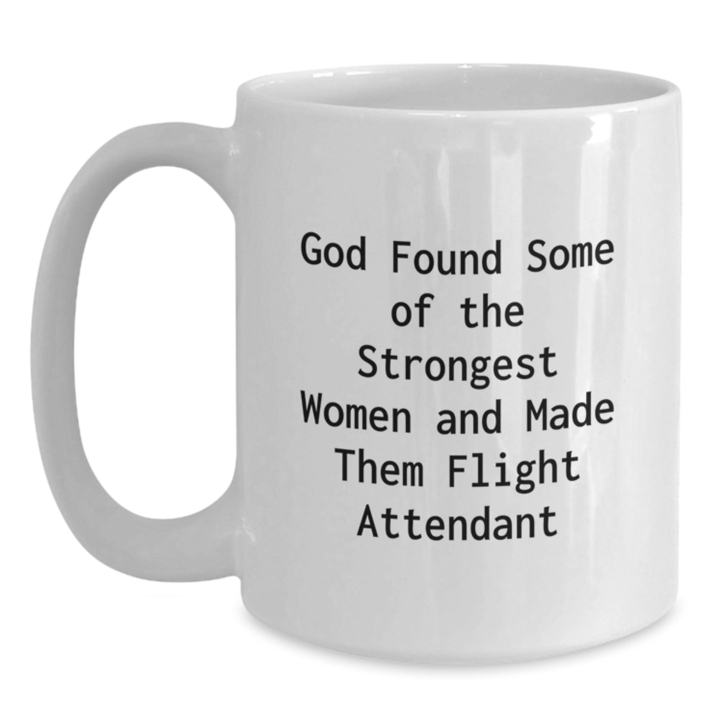 Gifts for Flight Attendants, Funny White Coffee Mug, Christmas Unique Gifts from Friends, Family, or Coworkers - Main