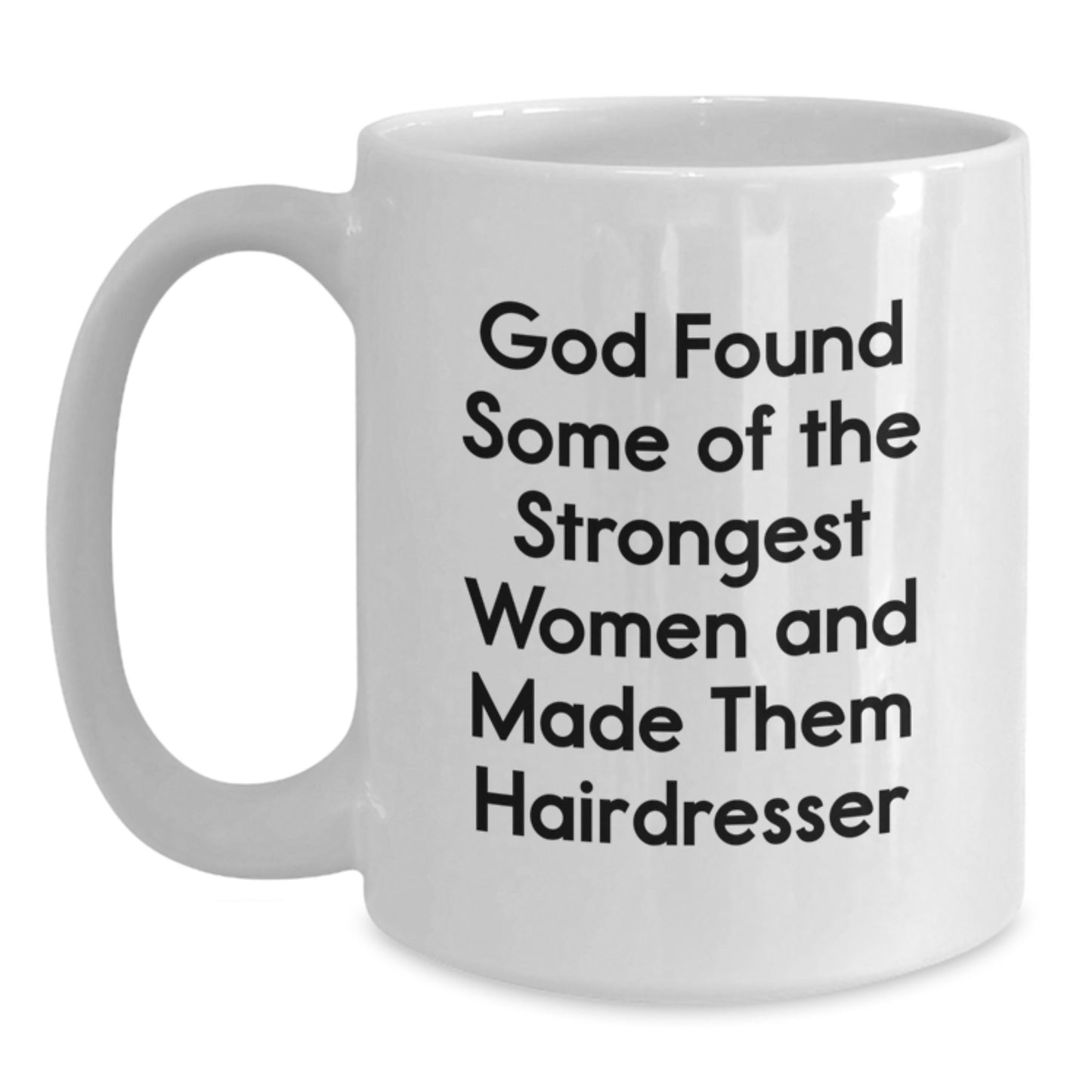 Funny Hairdresser Gifts for Christmas - White Coffee Mug - Gifts from Friends to Hairdresser - Main