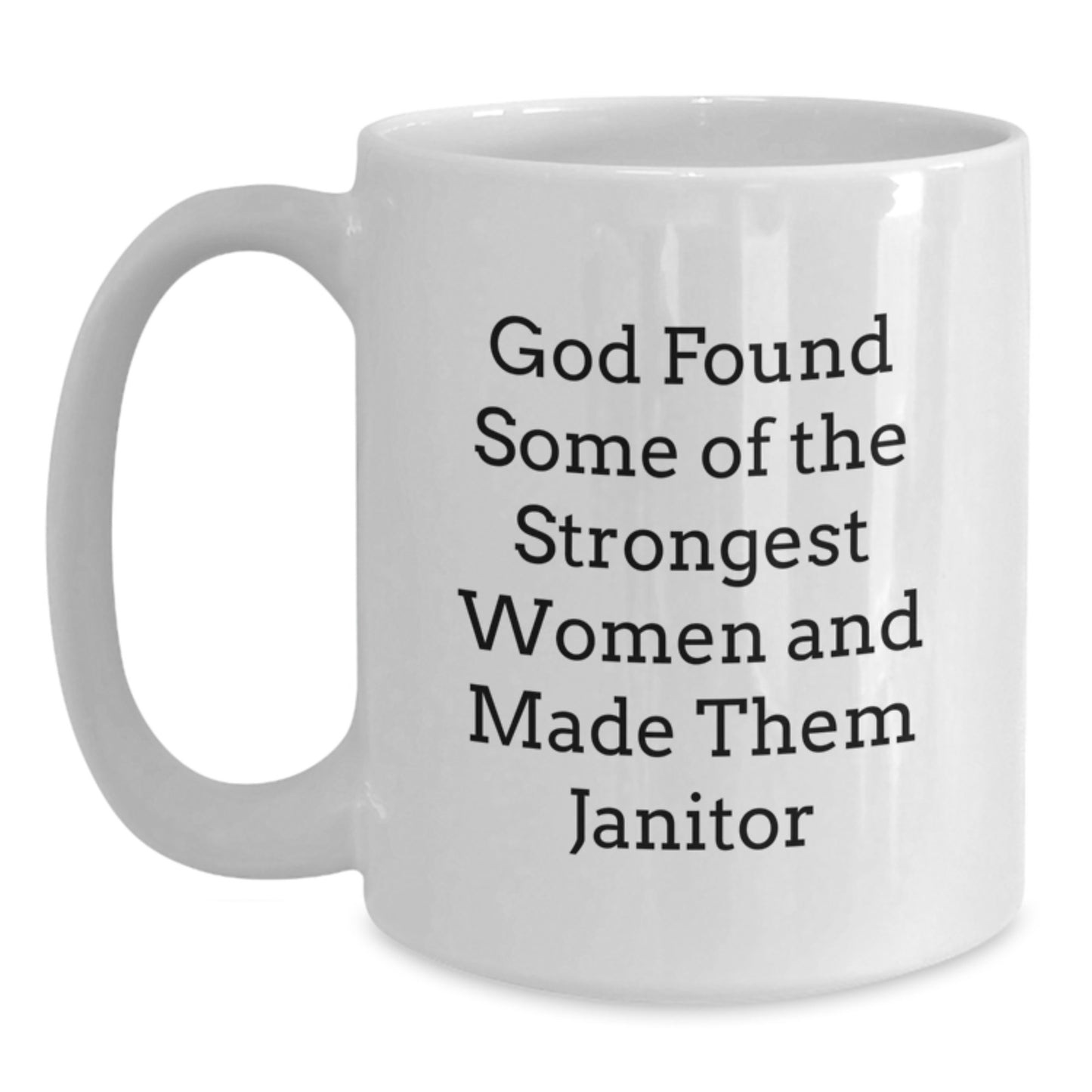 Funny Janitor Gifts from Men to Janitor Women, White Coffee Mug for Christmas Unique Gifts - Main