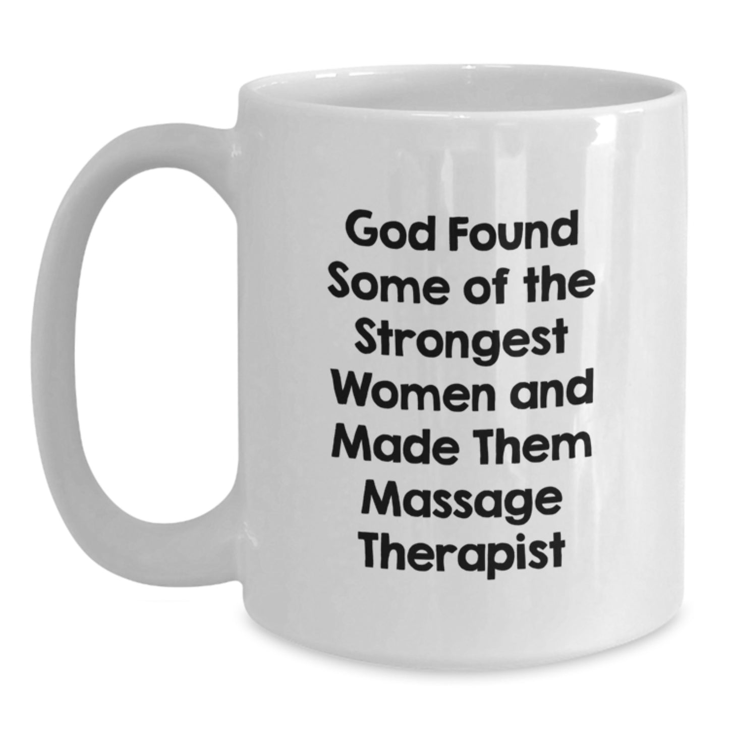 Christmas Unique Gifts from Men to Massage Therapist Women Funny Quote White Coffee Mug, 15oz Ceramic Mug for Massage Therapist Friends and Family - Main