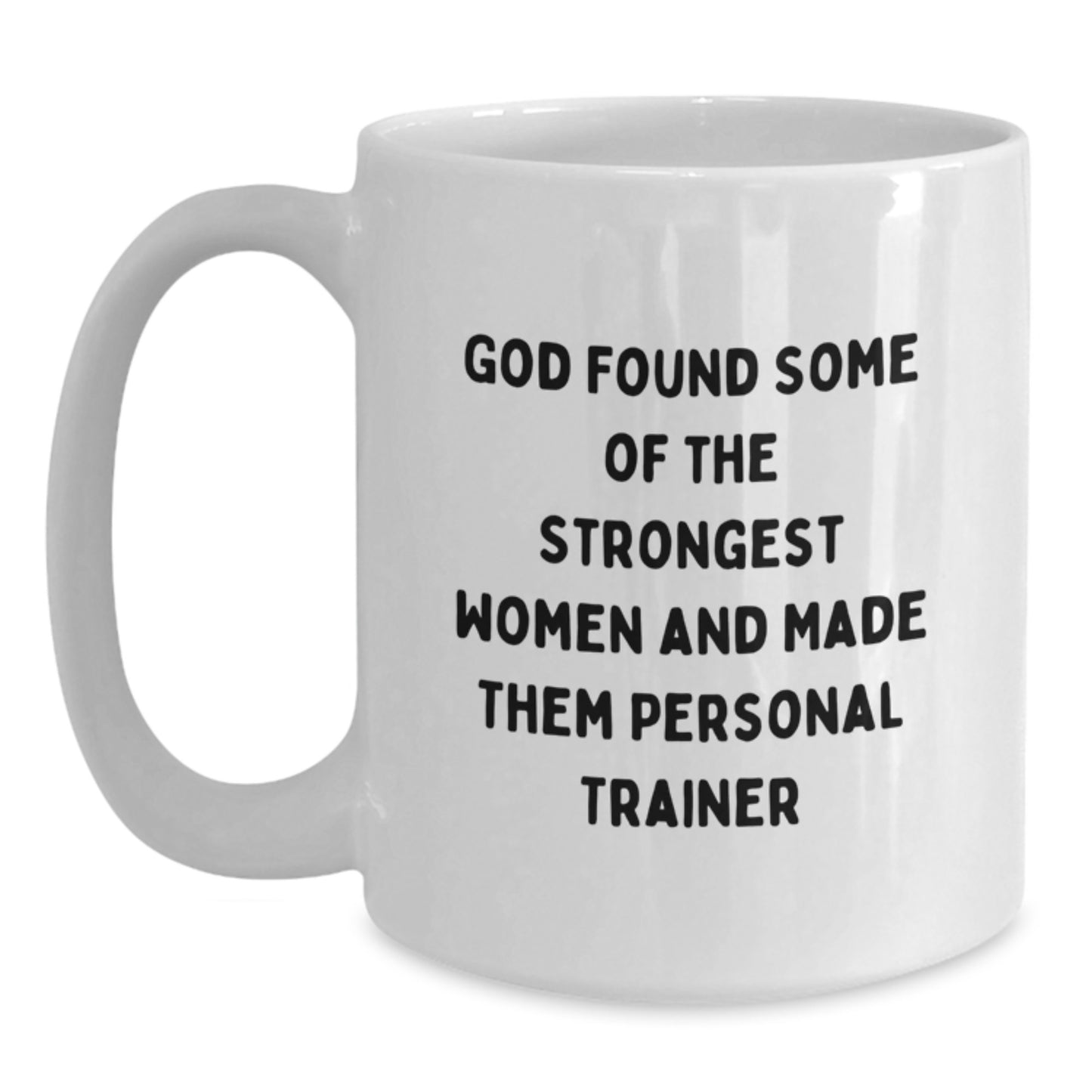 Funny Personal Trainer Gifts for Women from Men, Unique White Coffee Mug for Christmas Unique Gifts - Main