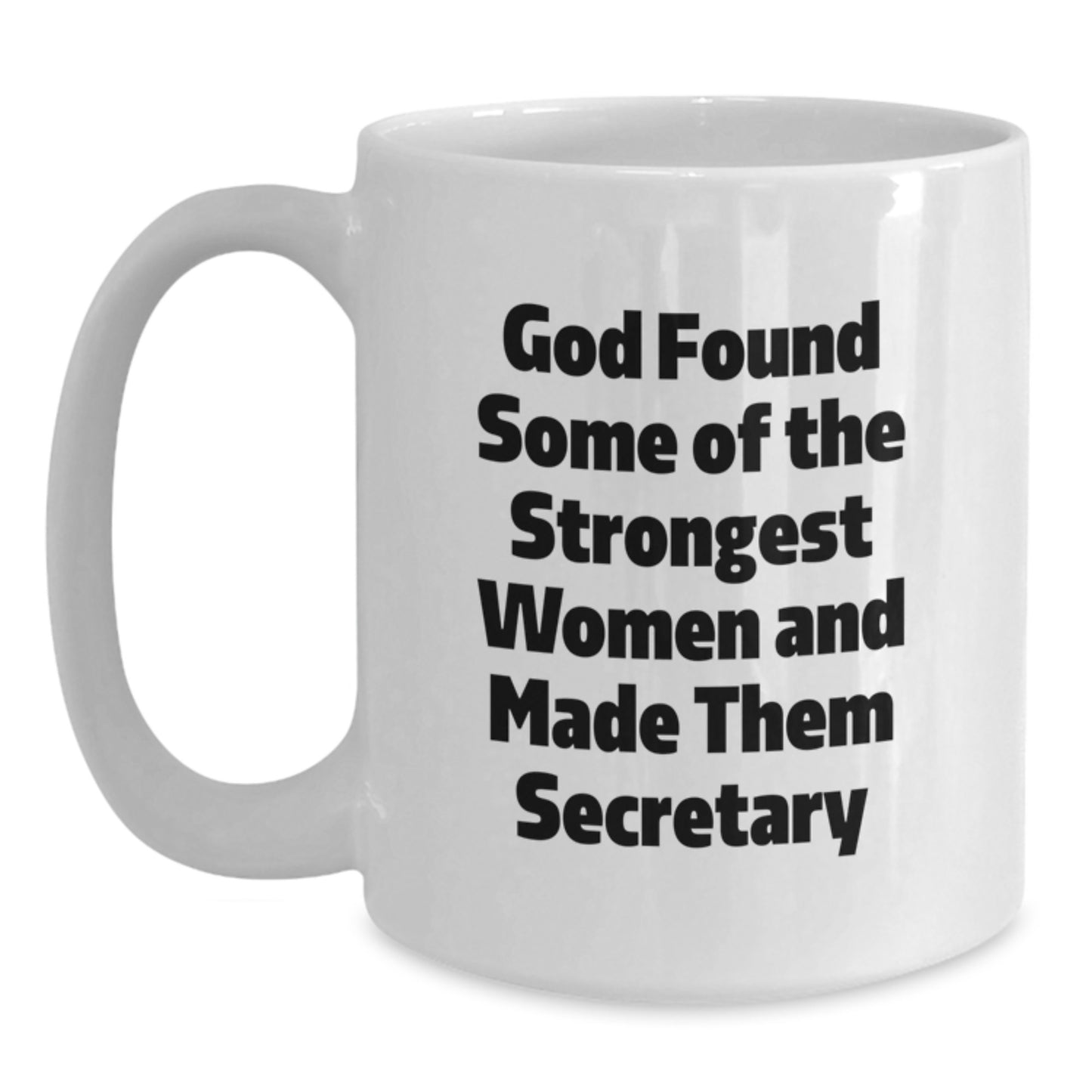Funny Quote Secretary Gifts from Men Women Friends Coworkers Family, White Coffee Mug for Secretary, Christmas Unique Present - Main